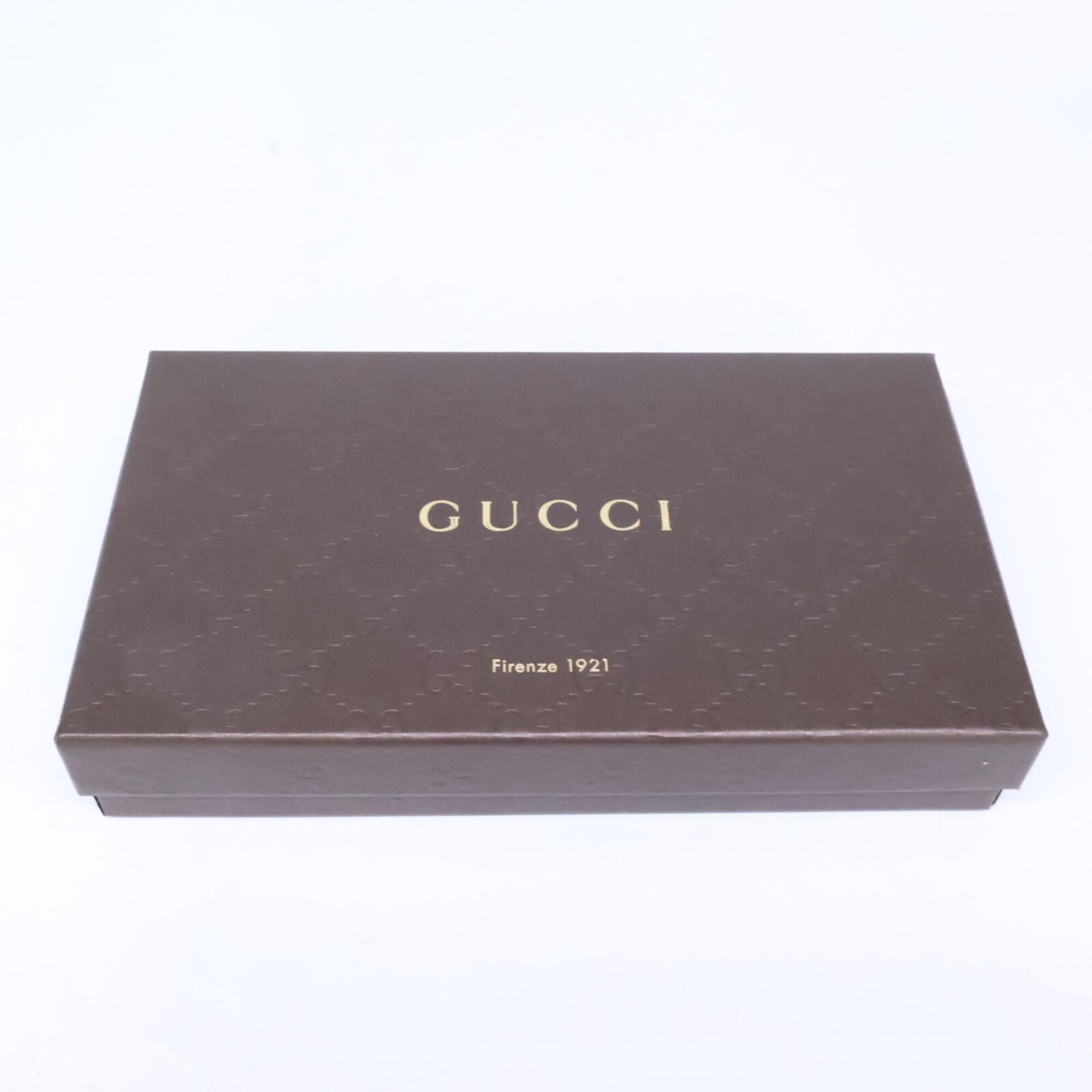 Gucci Dark Brown Leather Long Wallet (Bi-Fold) (Pre-Owned)