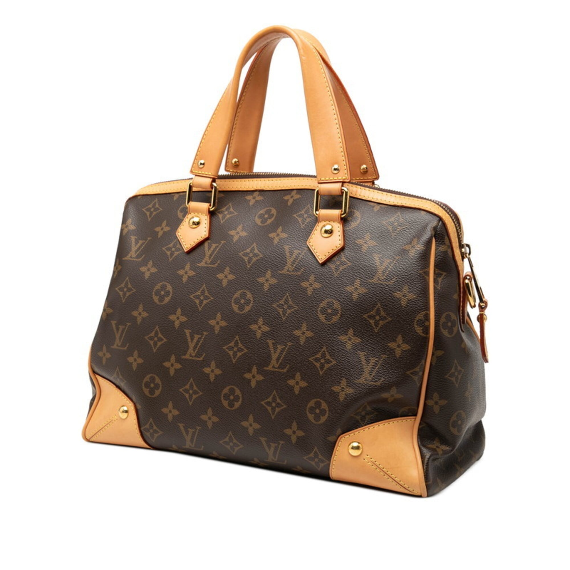 Louis Vuitton Brown Pvc Leather Handbag Shoulder Bag (Pre-Owned)