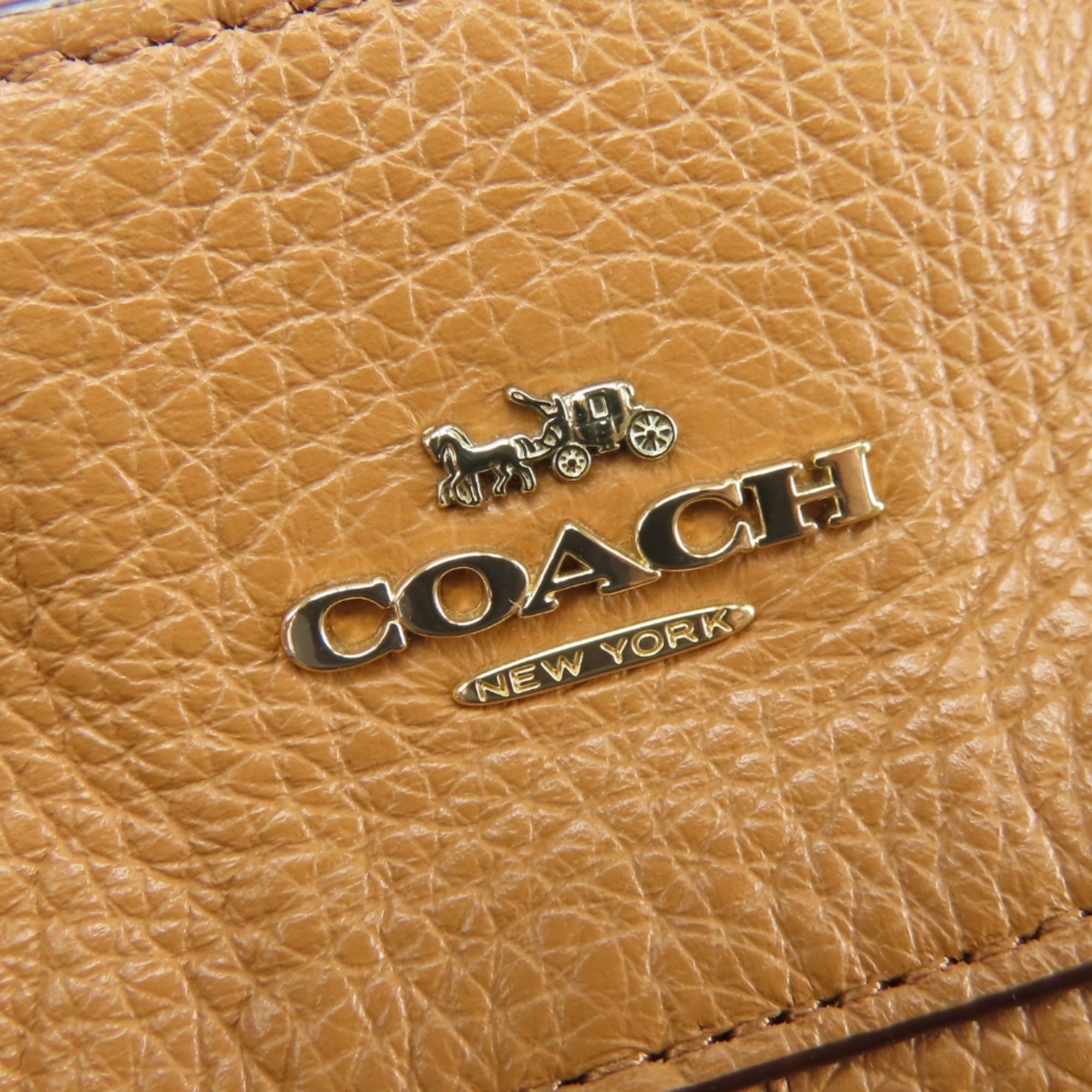 Coach Camel Leather Tote Bag (Pre-Owned)