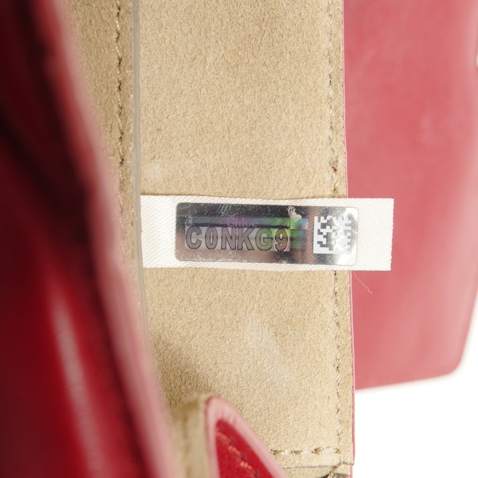 Chloé Drew Red Color Leather Shoulder Bag (Pre-Owned)