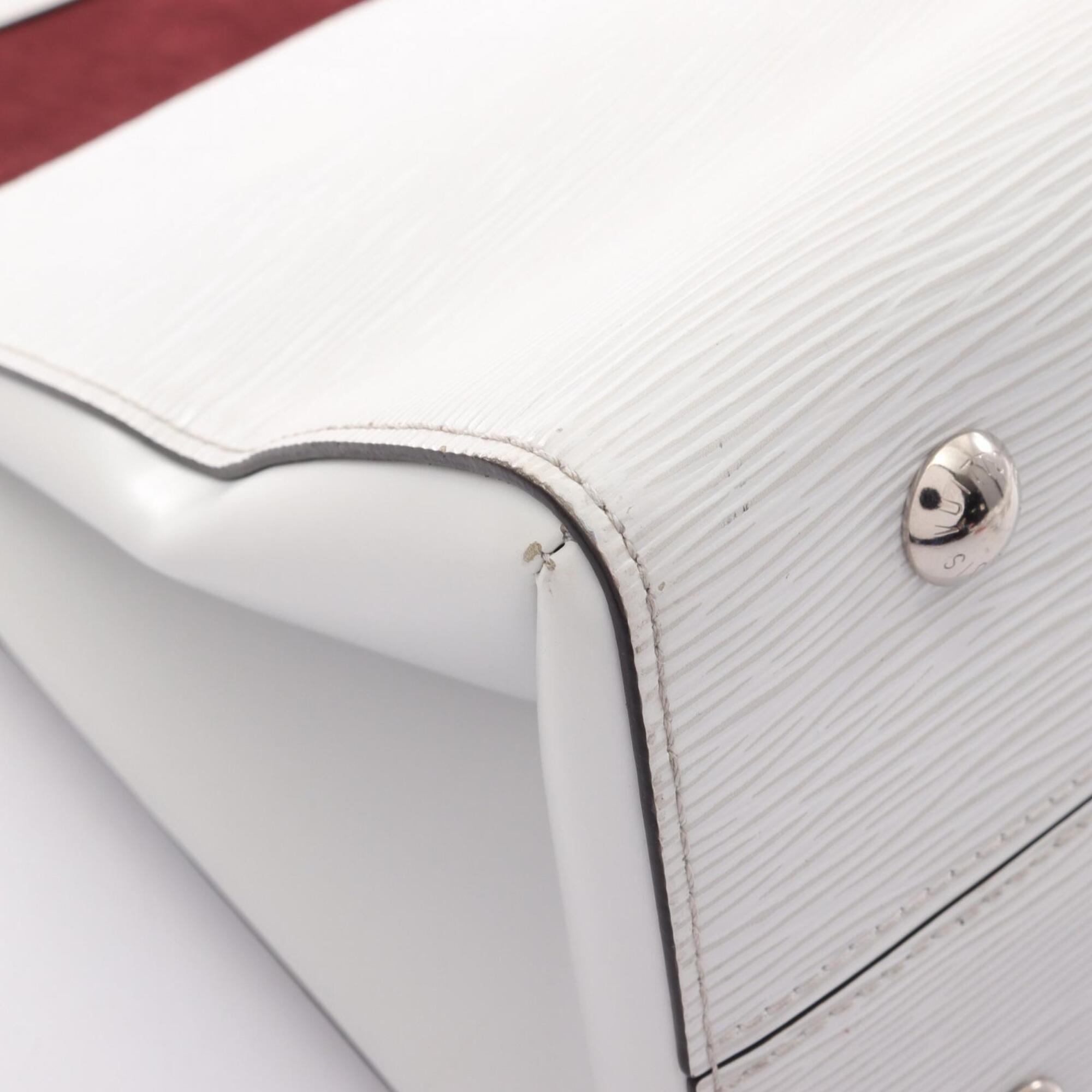 Louis Vuitton Epi Blanc White Epi Leather Handbag (Pre-Owned)