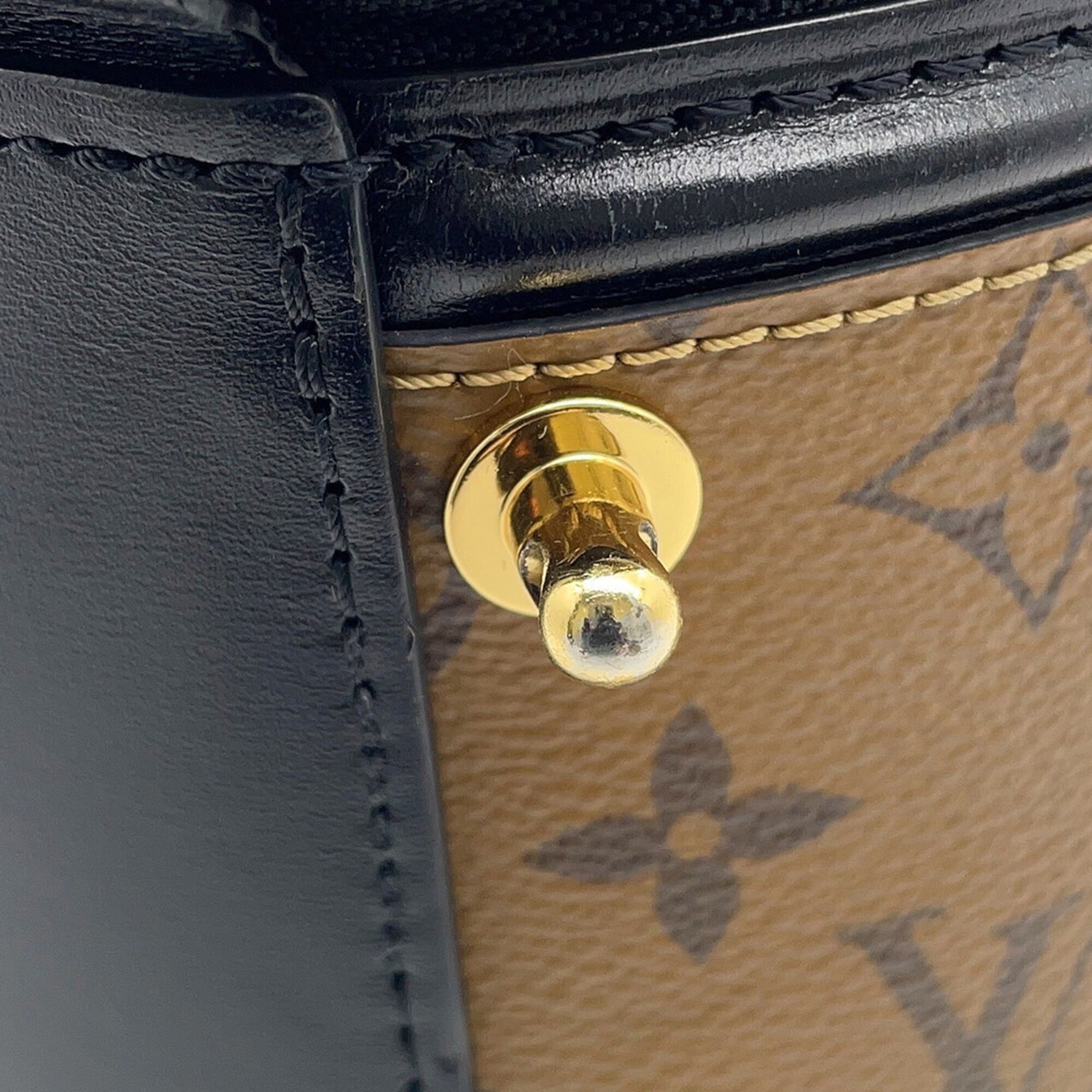 Louis Vuitton Monogram Reverse Noir Monogram Reverse Monogram Handbag Shoulder Bag (Pre-Owned)