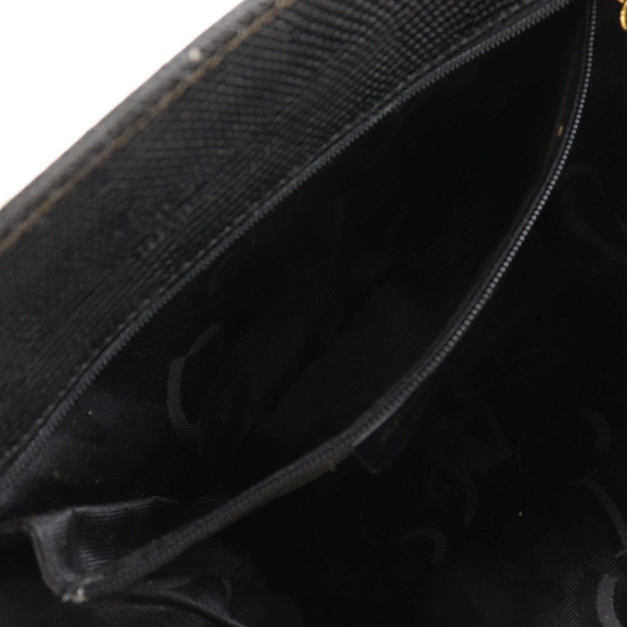 Salvatore Ferragamo Black Leather Handbag (Pre-Owned)