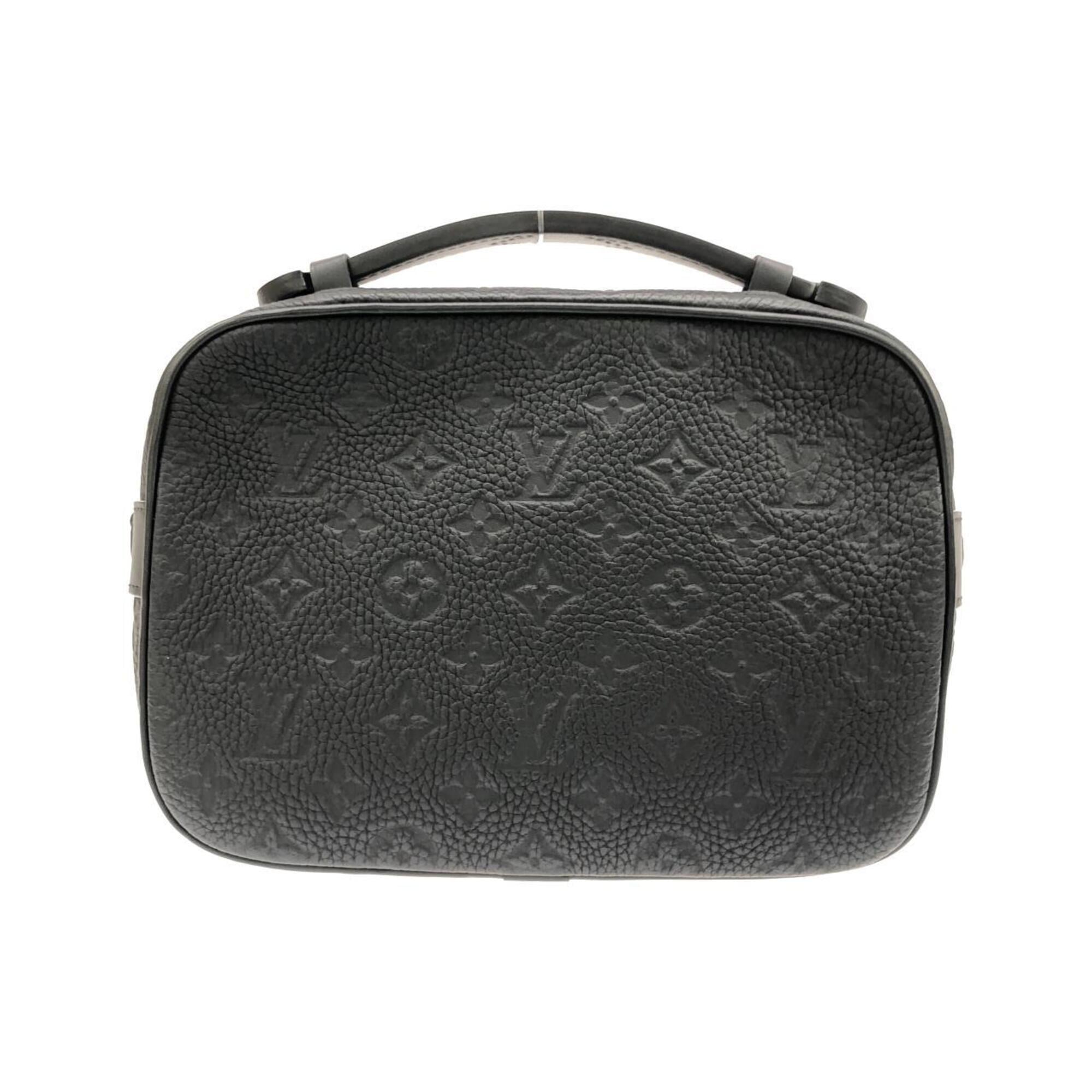 Louis Vuitton Black Leather Shoulder Bag (Pre-Owned)