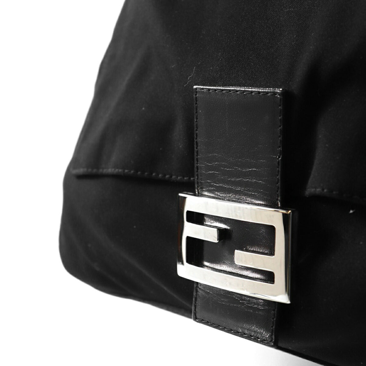 Fendi Black Cotton Jersey Shoulder Bag (Pre-Owned)