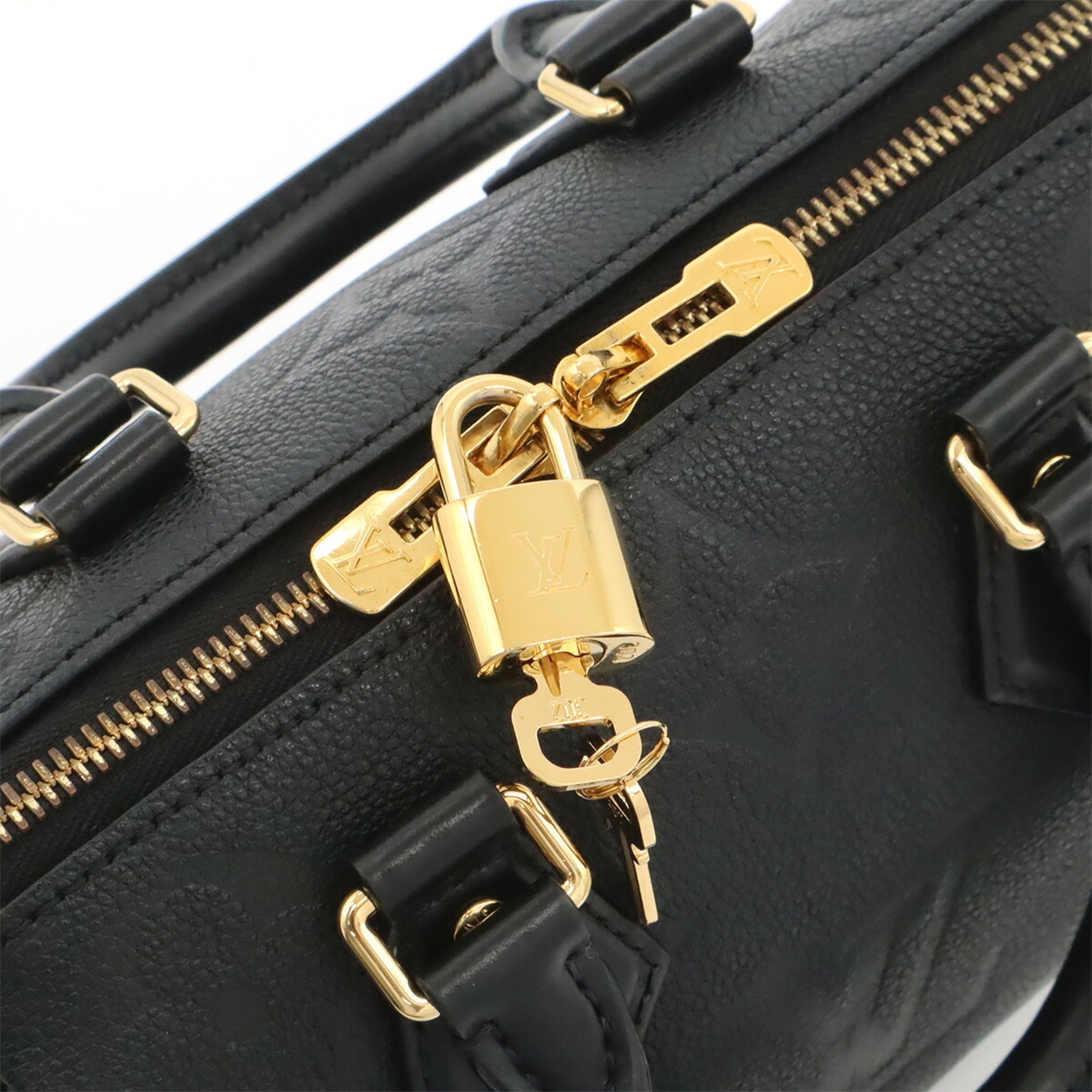 Louis Vuitton Black Noir Leather Handbag Shoulder Bag (Pre-Owned)