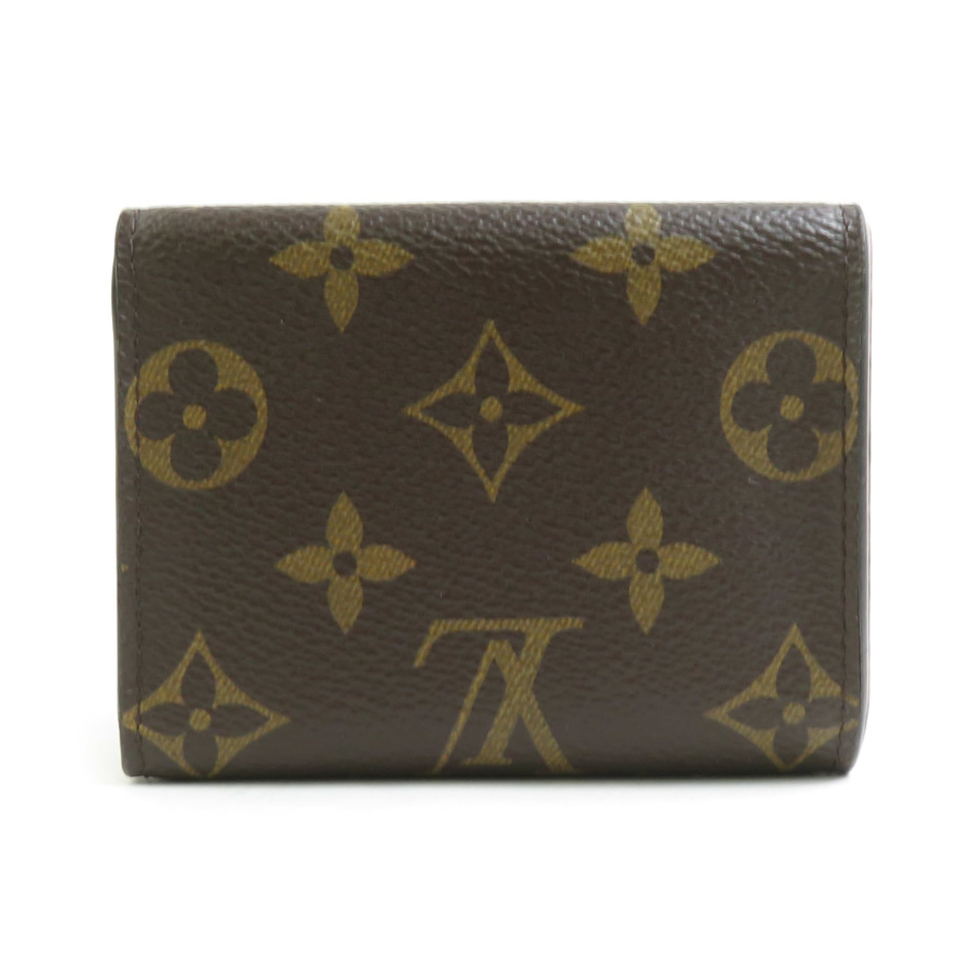 Louis Vuitton Brown Monogram Pink Monogram Wallet (Tri-Fold) (Pre-Owned)