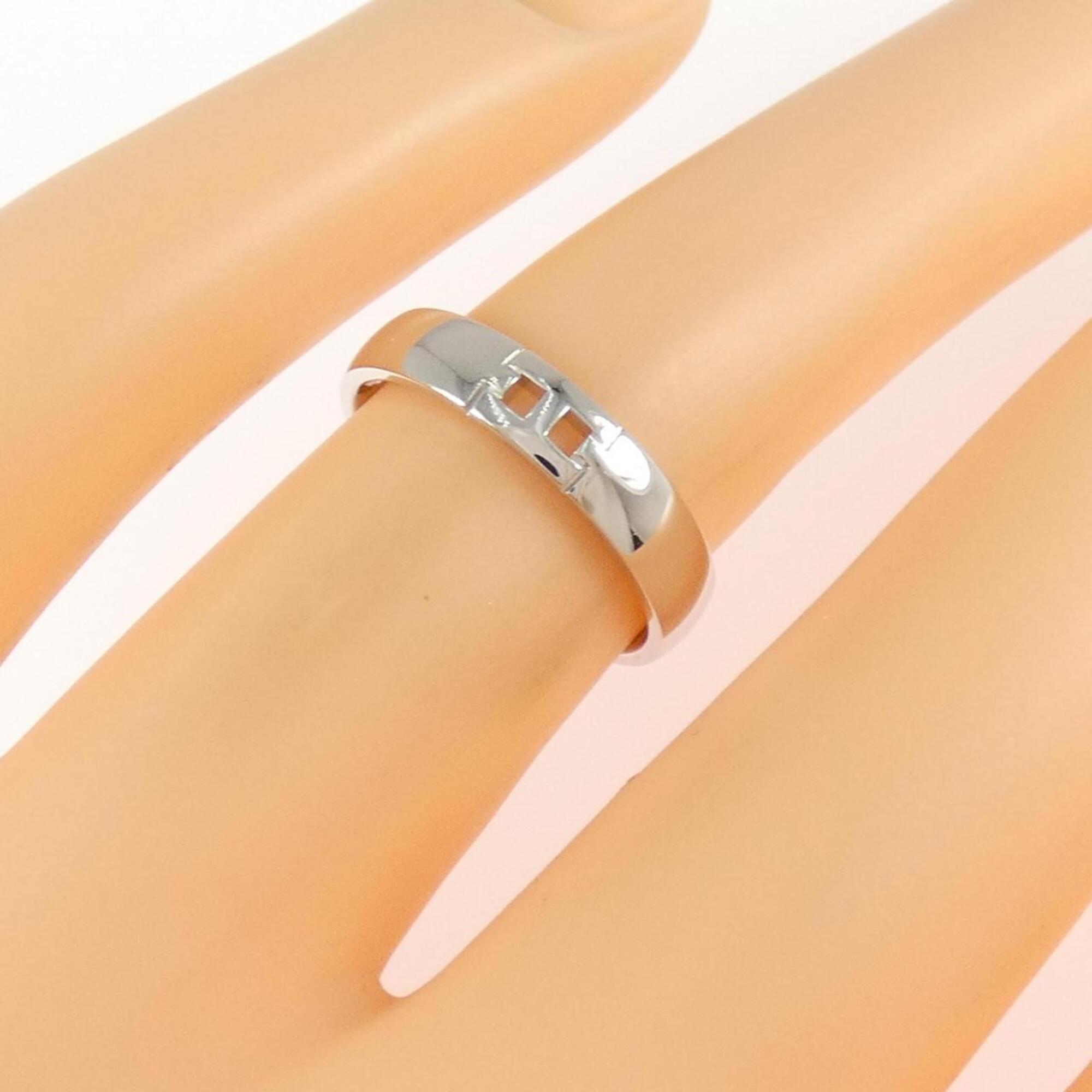 Hermes White Gold (18K) Band Ring (Pre-Owned)