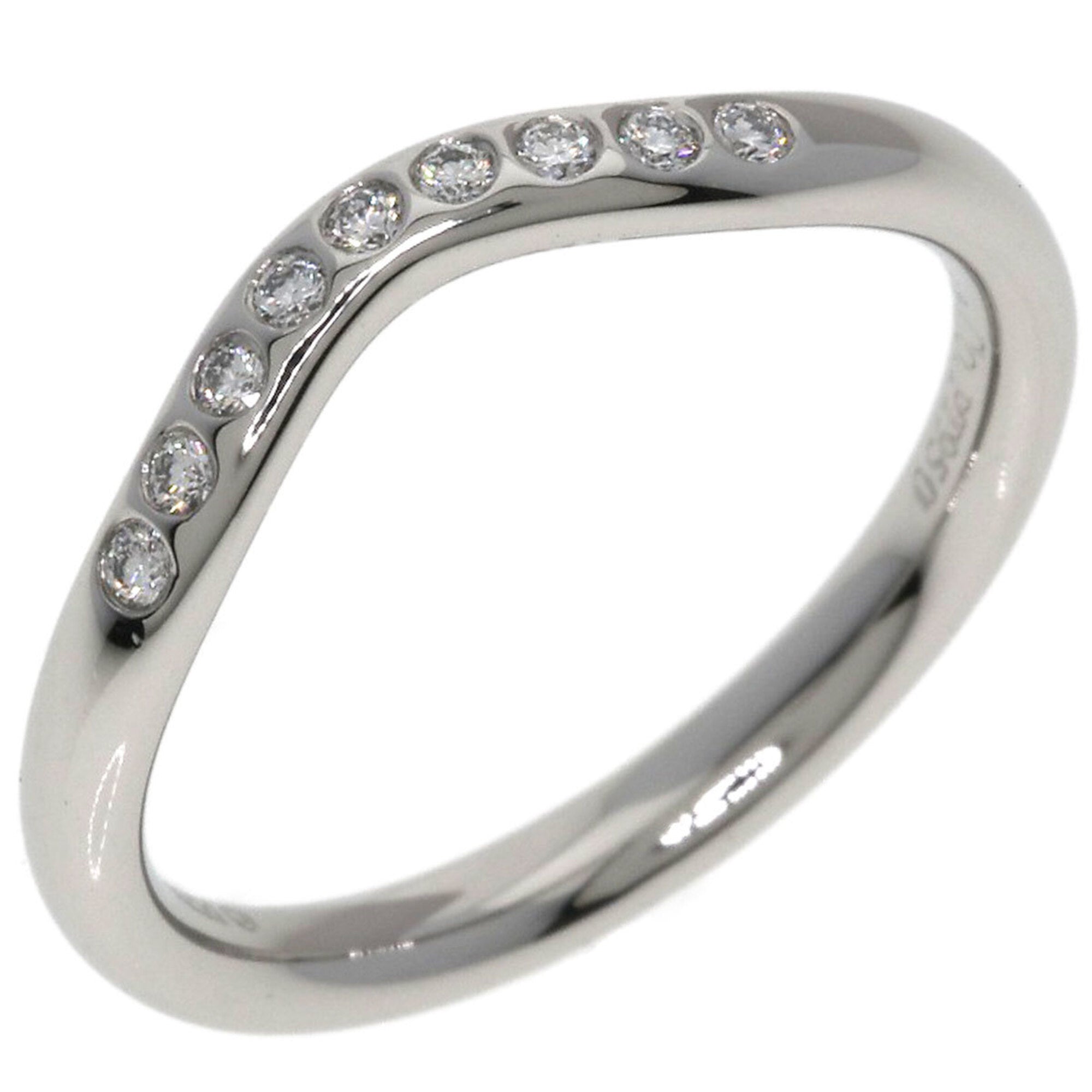 Tiffany Silver Platinum 950 Band Ring (Pre-Owned)