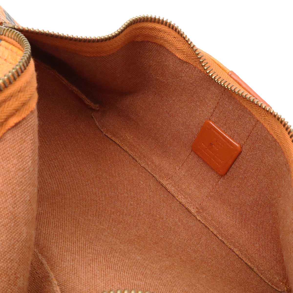 Mcm Visetos Brown Pvc Leather Pouch Sling Bag (Pre-Owned)