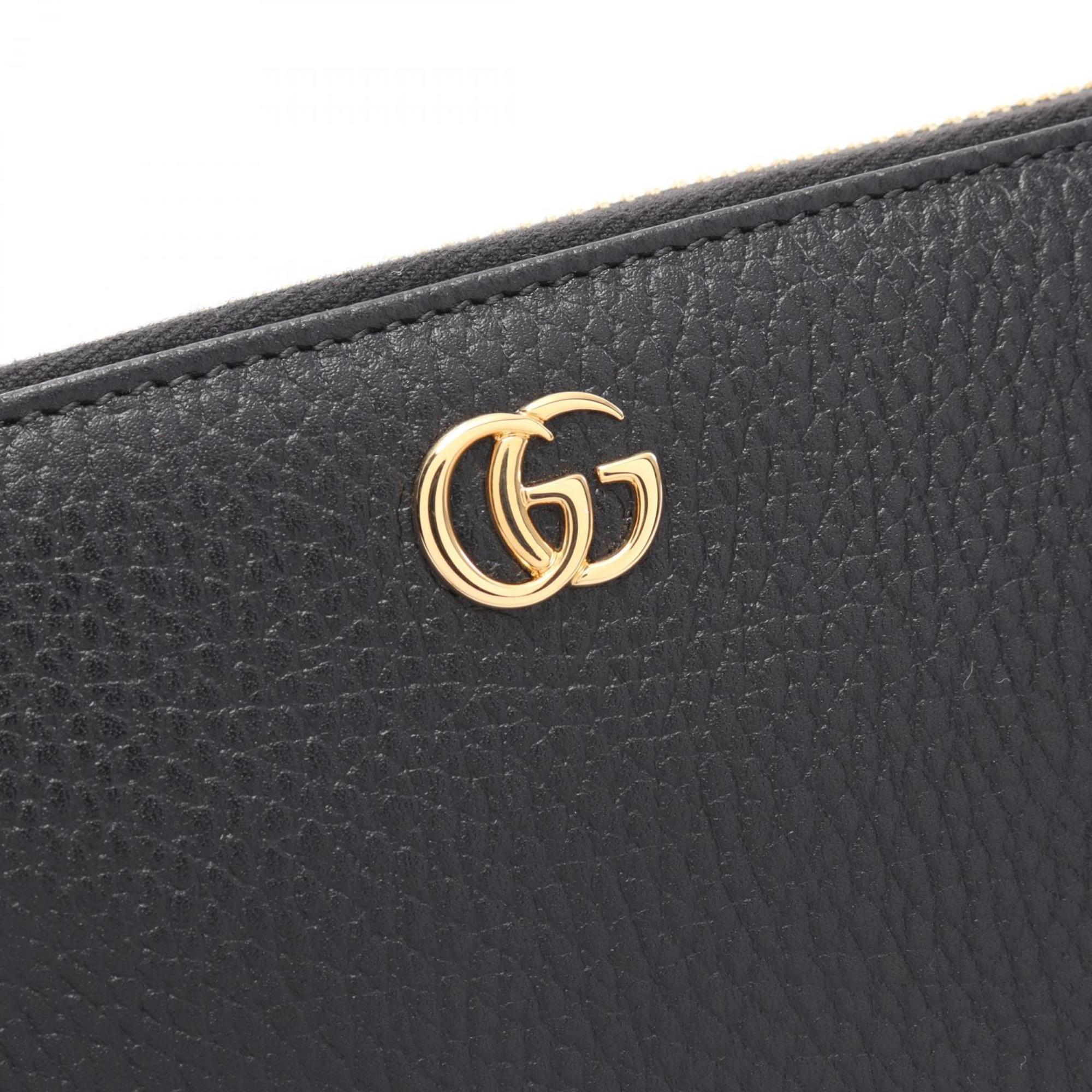 Gucci Black Leather Long Wallet (Bi-Fold) (Pre-Owned)