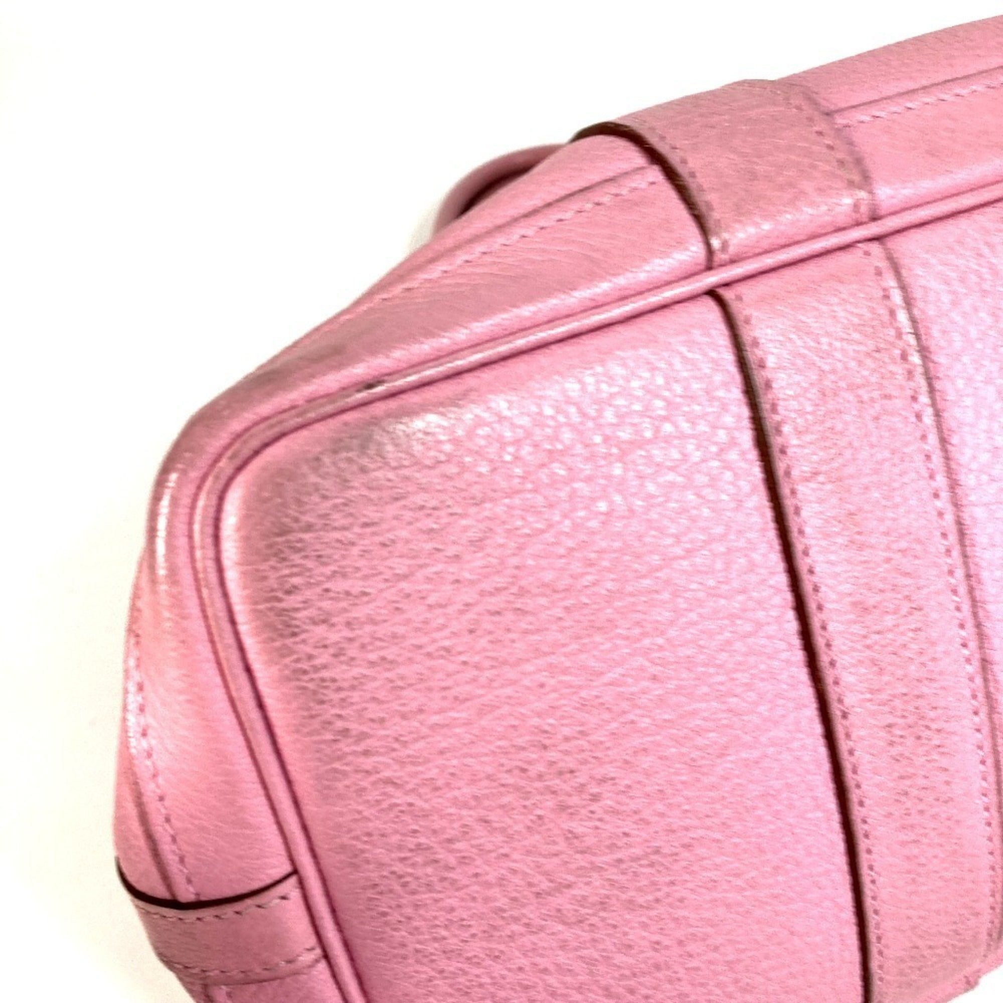 Hermes Garden Pink Rose Confetti Negonda Leather Handbag Tote Bag (Pre-Owned)