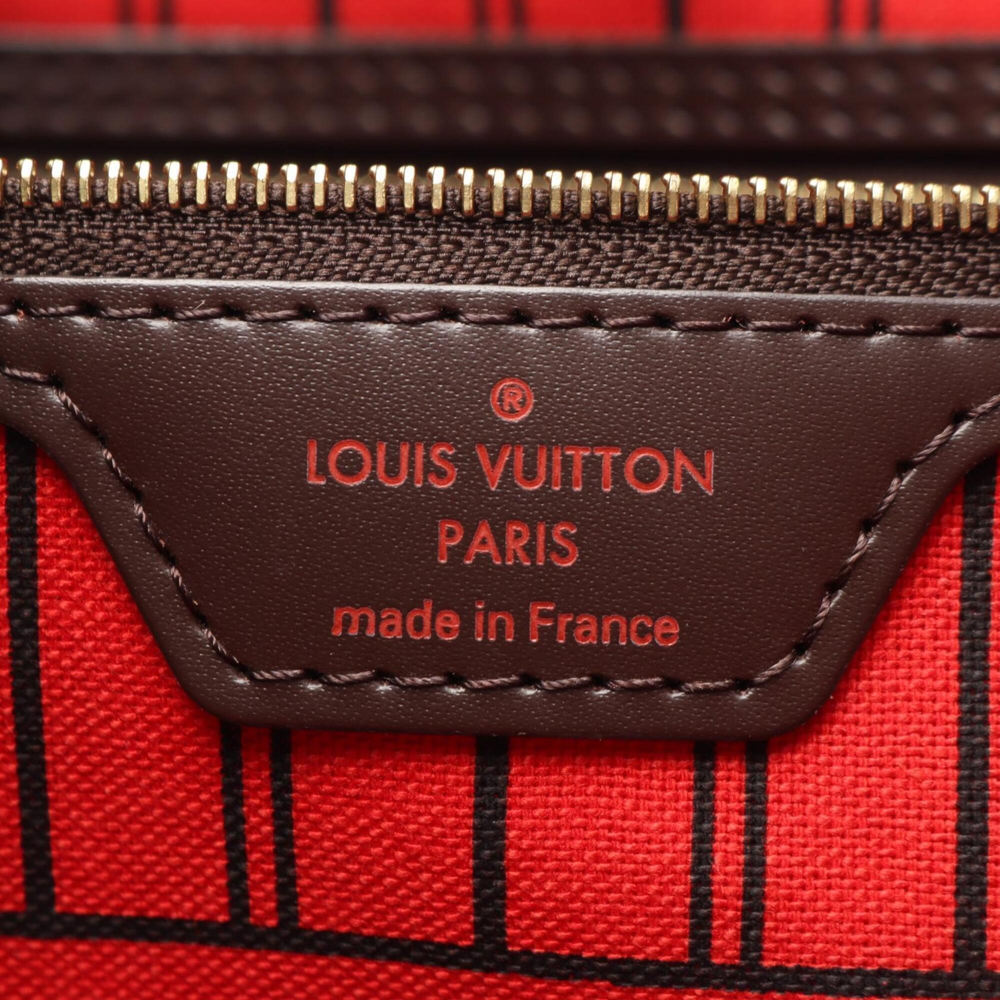 Louis Vuitton Brown Cerise Coated Canvas Leather Handbag Pouch Tote Bag (Pre-Owned)