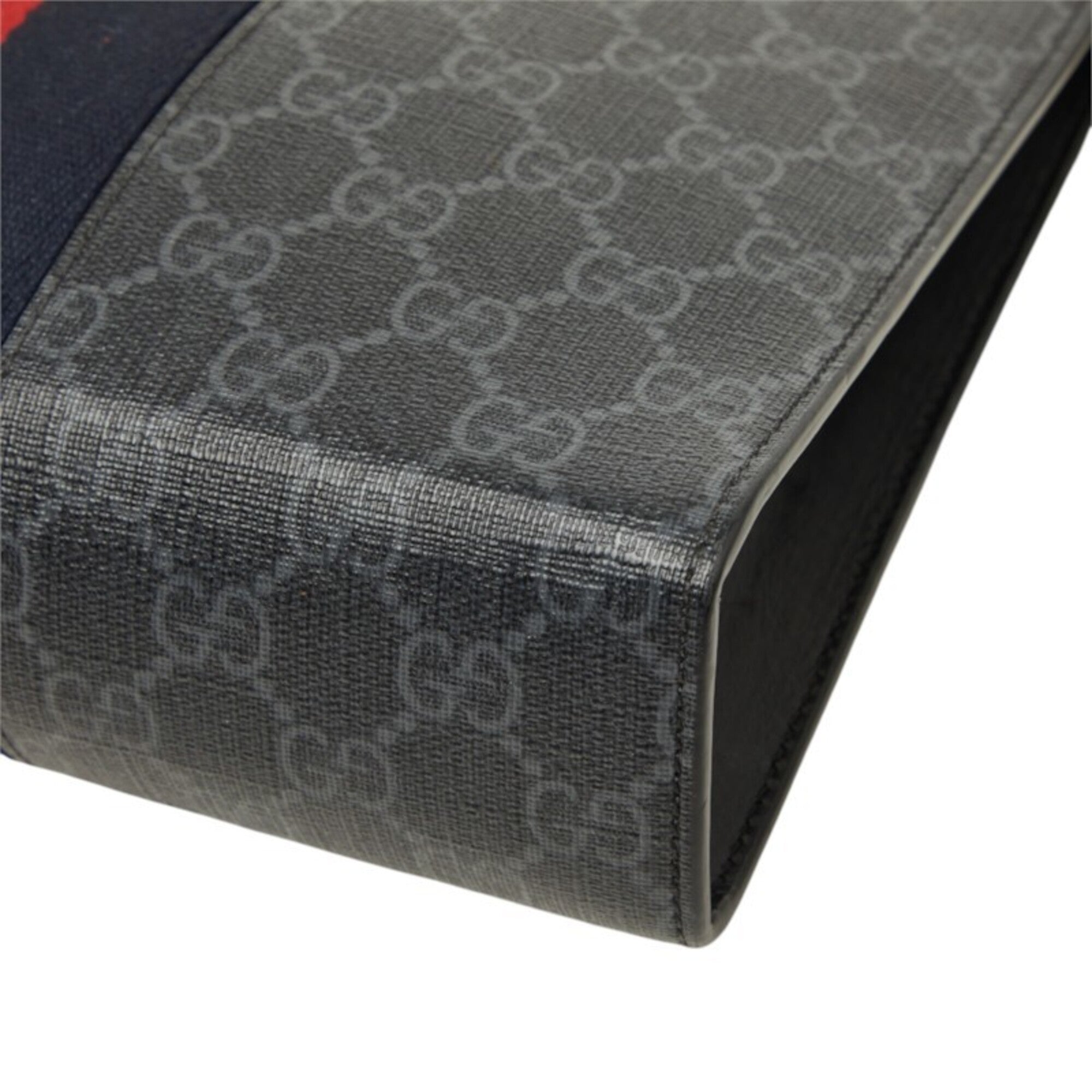 Gucci Gray Pvc Leather Clutch Bag (Pre-Owned)