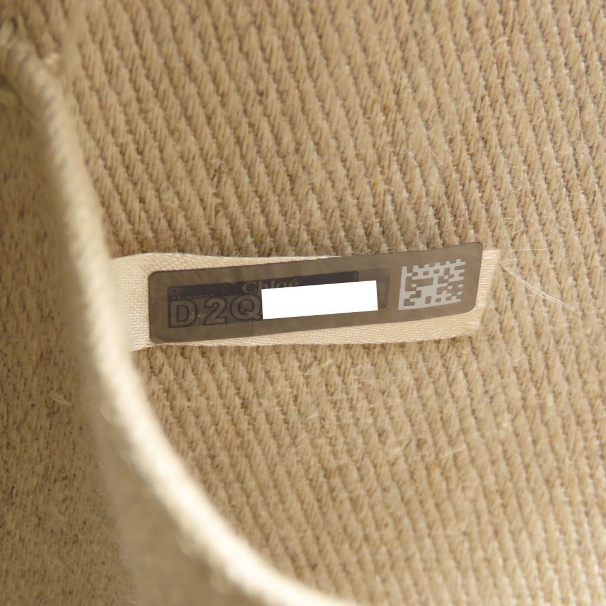 Chloé Beige Linen Leather Handbag (Pre-Owned)
