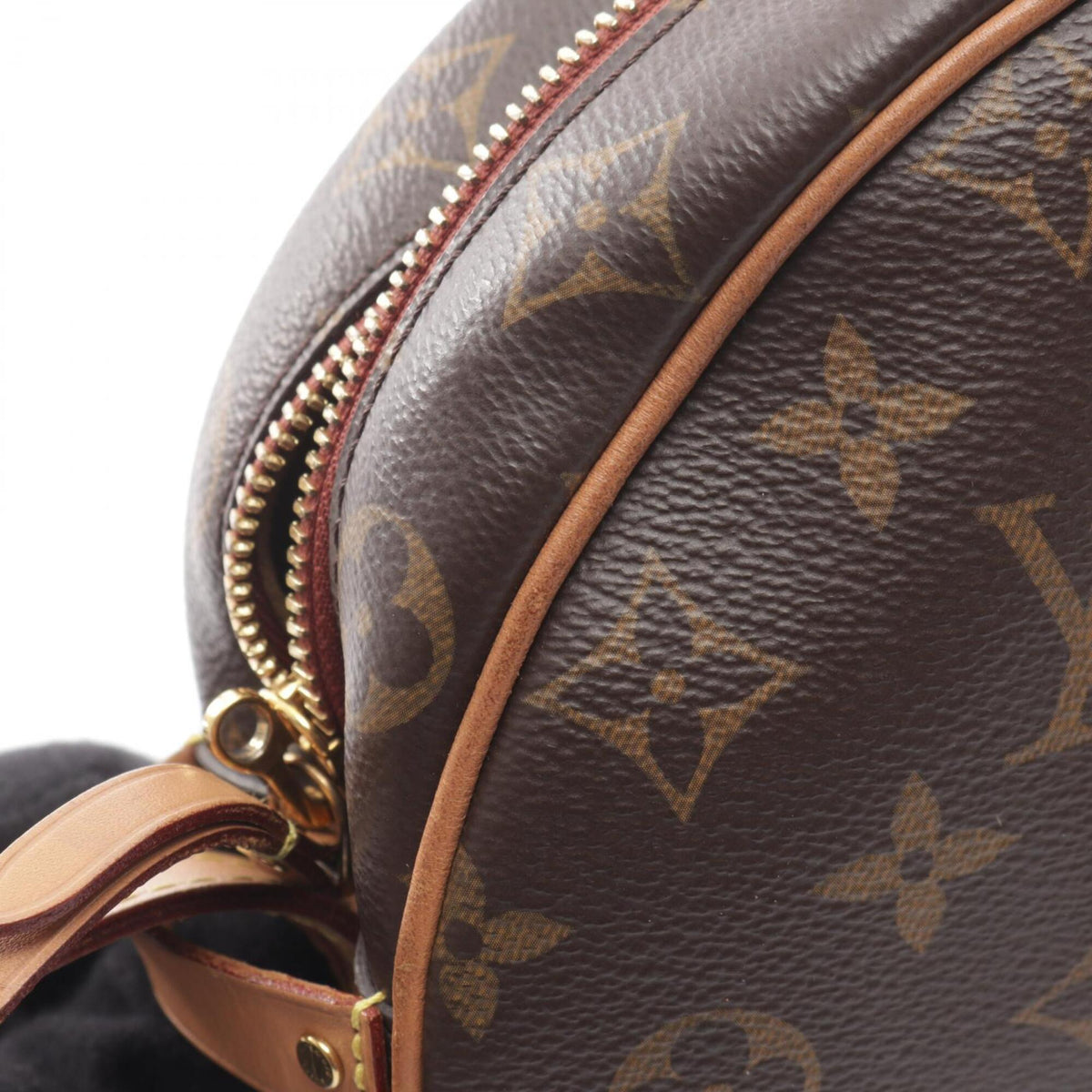 Louis Vuitton Brown Pvc Coated Canvas Leather Handbag Shoulder Bag (Pre-Owned)