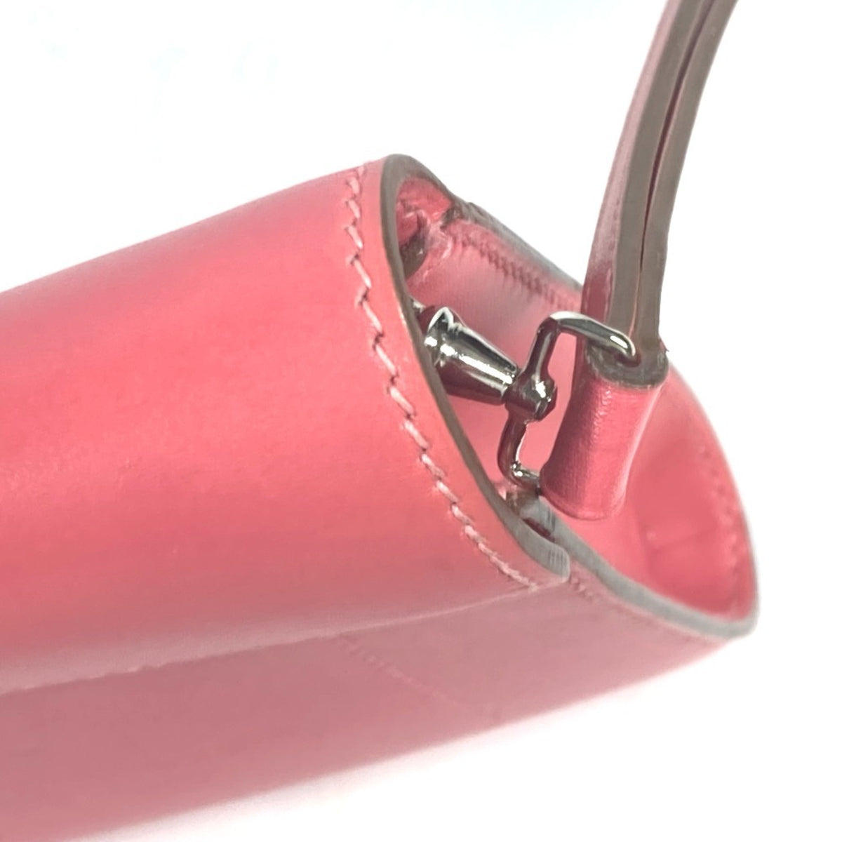 Hermes Pink Tadelakt Leather Clutch Bag (Pre-Owned)