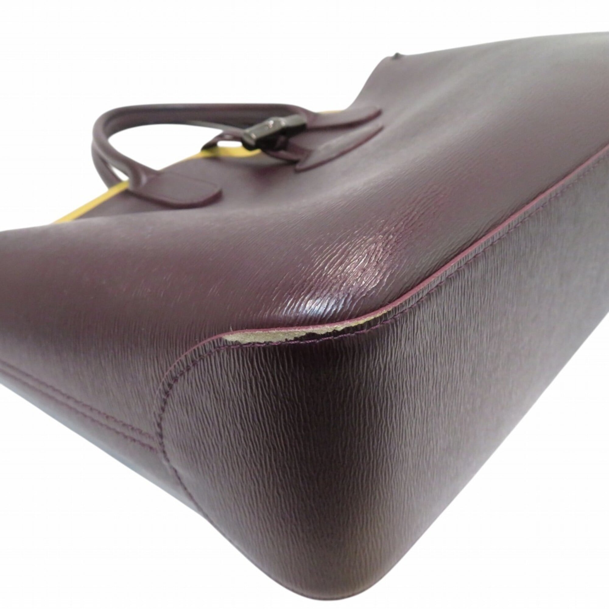 Longchamp Brown Pvc Leather Tote Bag (Pre-Owned)
