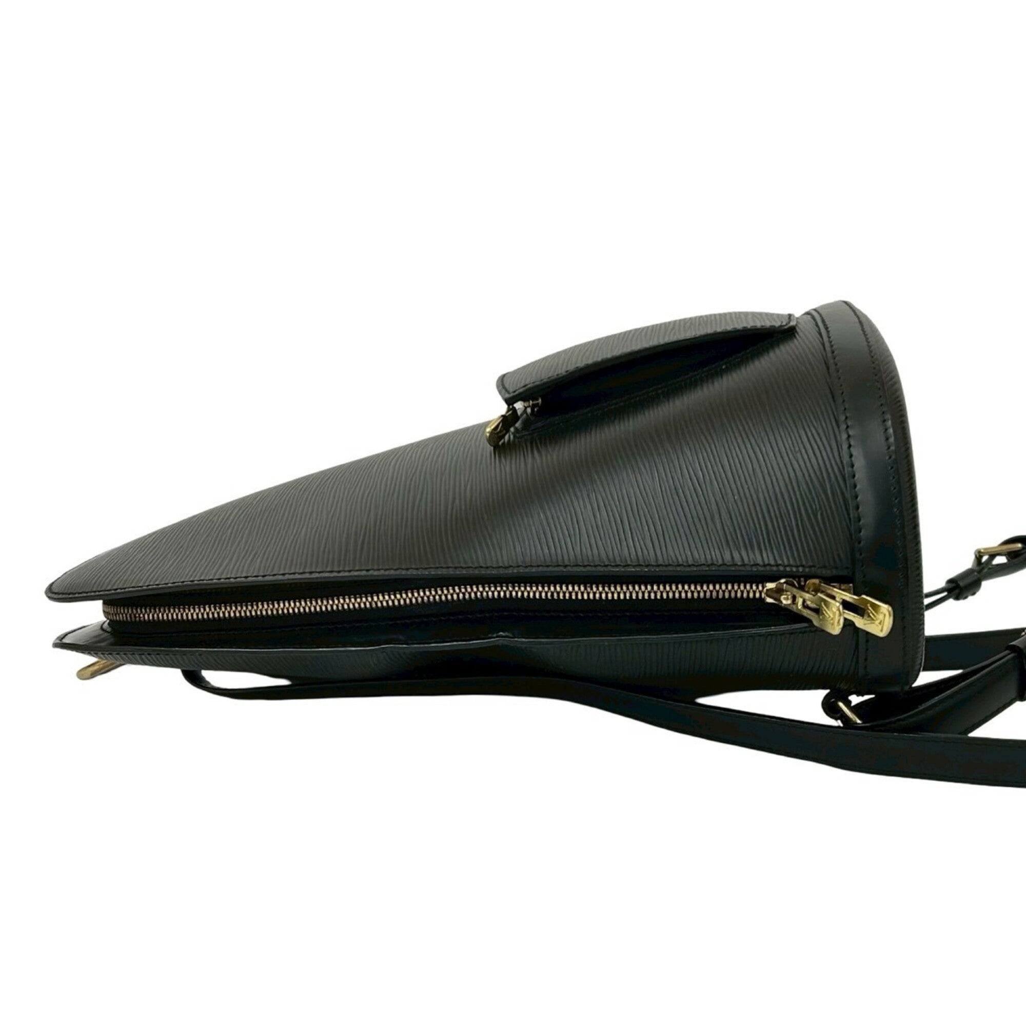 Louis Vuitton Black Leather Backpack (Pre-Owned)