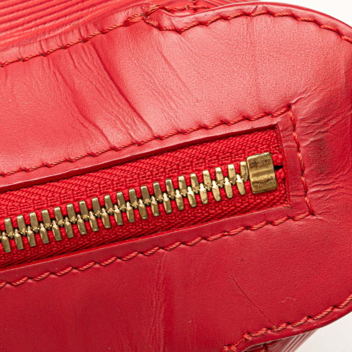 Louis Vuitton Red Color Rouge Leather Handbag Shoulder Bag (Pre-Owned)