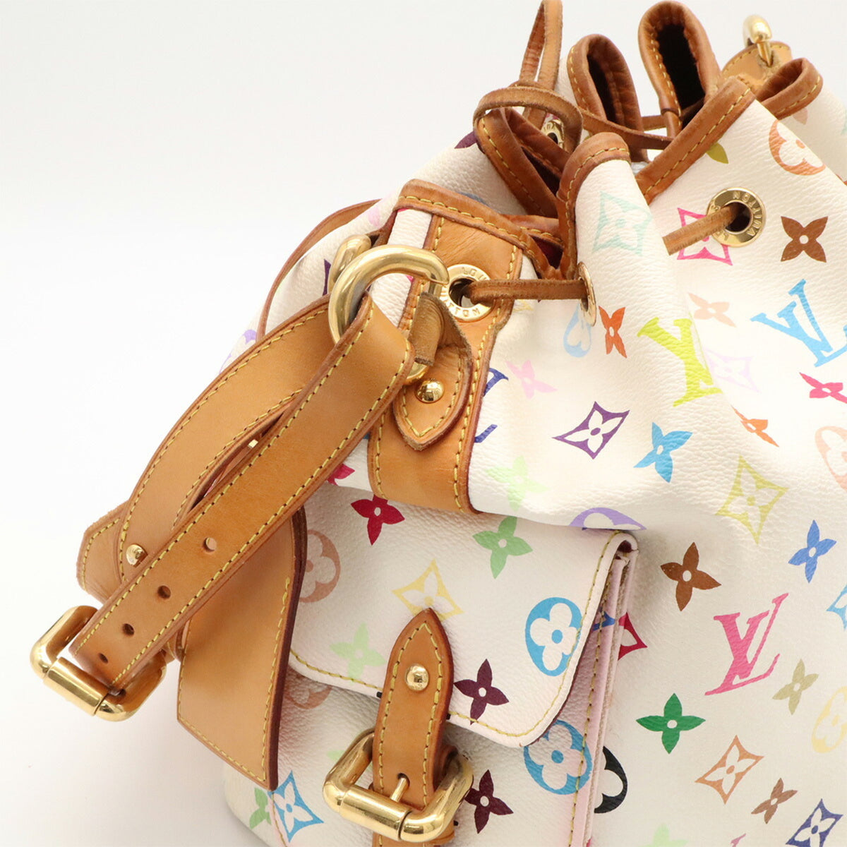 Louis Vuitton Blanc Monogram Multi-Color White Monogram Multicolore Shoulder Bag (Pre-Owned)