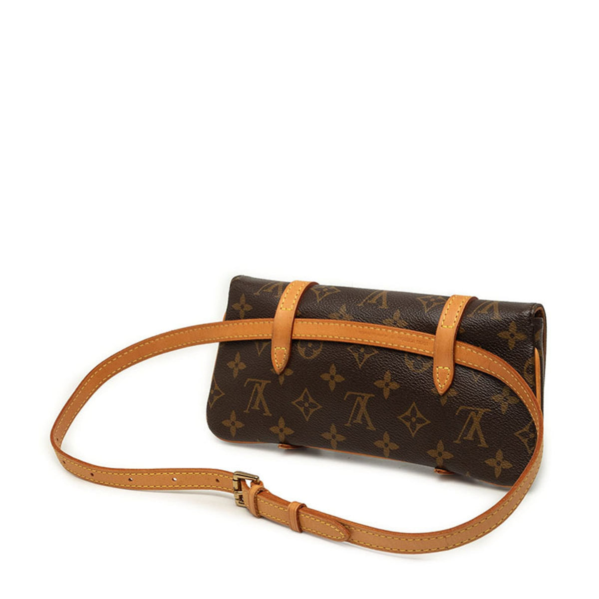 Louis Vuitton Monogram Brown Pvc Leather Fanny Pack Pochette (Pre-Owned)