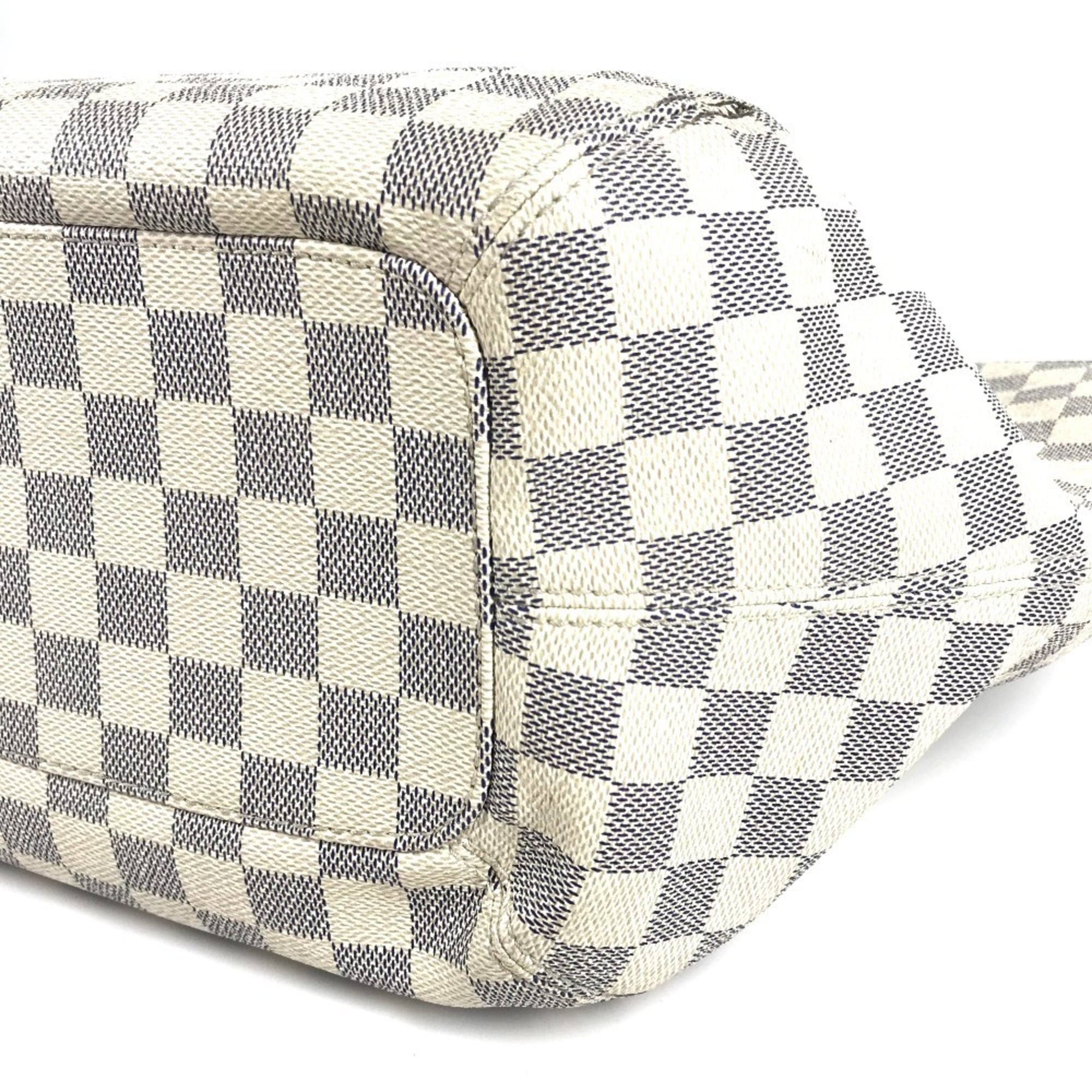 Louis Vuitton Damier Azur White Damier Azur Shoulder Bag Tote Bag (Pre-Owned)