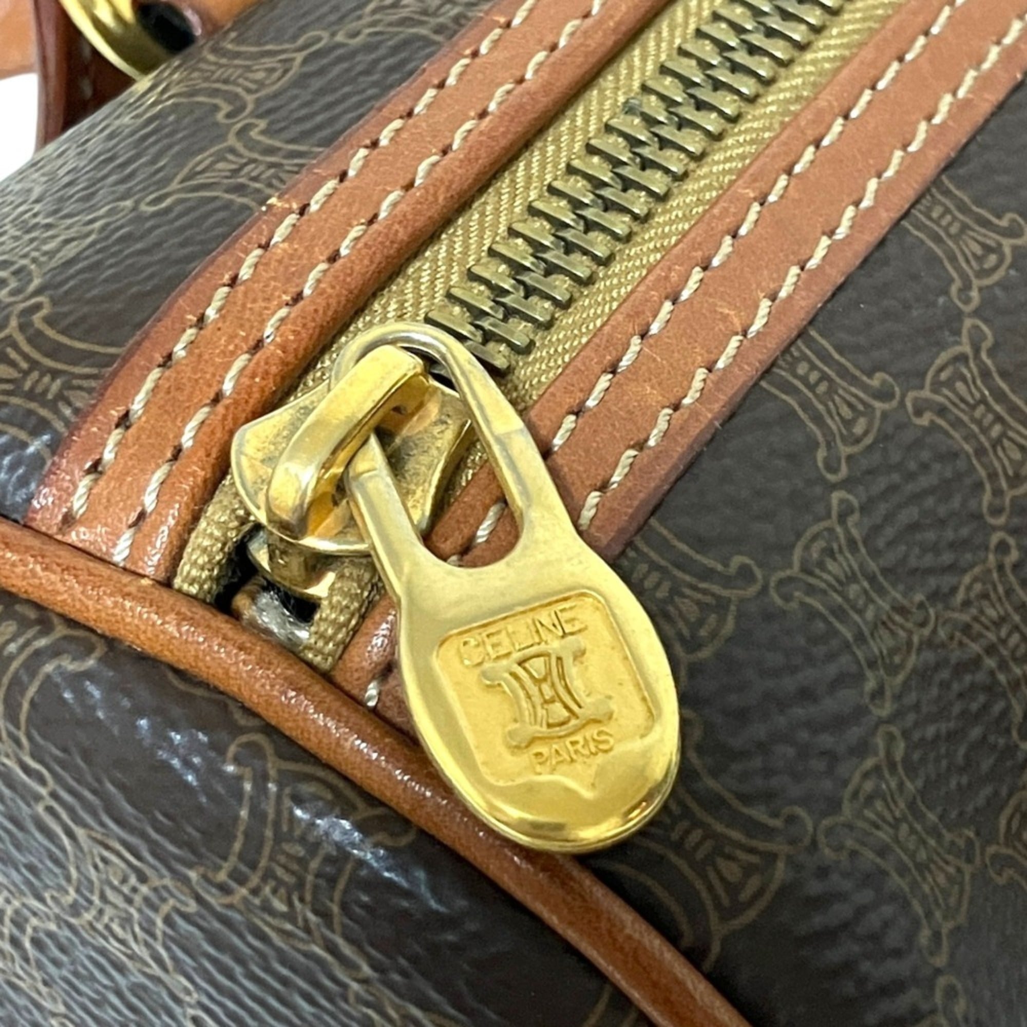 Celine Brown Boston Bag Handbag (Pre-Owned)