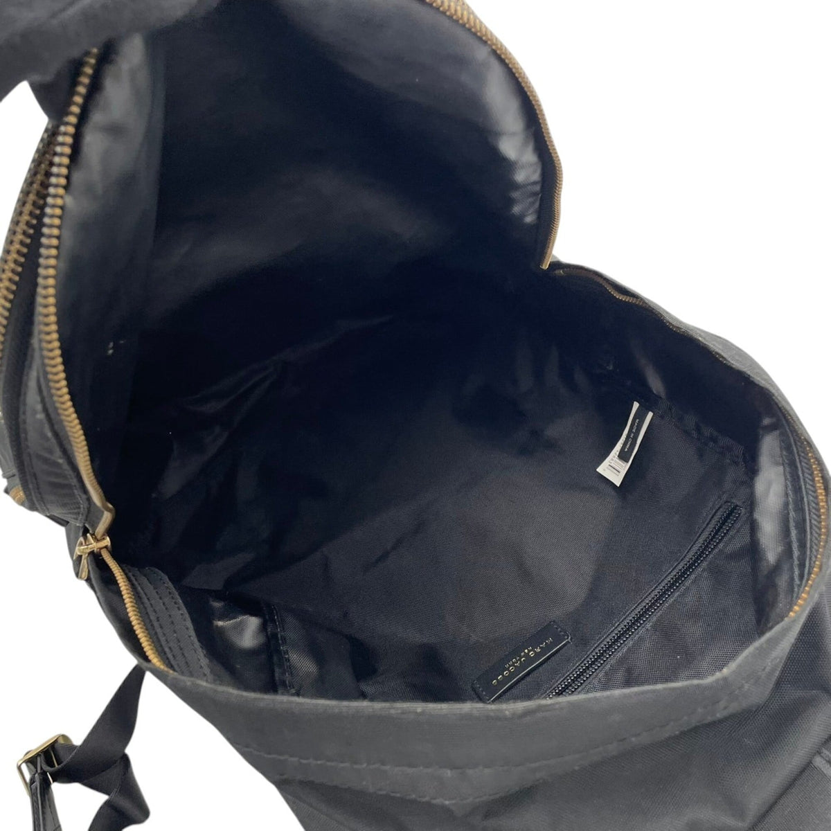 Marc Jacobs Black Polyester Leather Backpack (Pre-Owned)