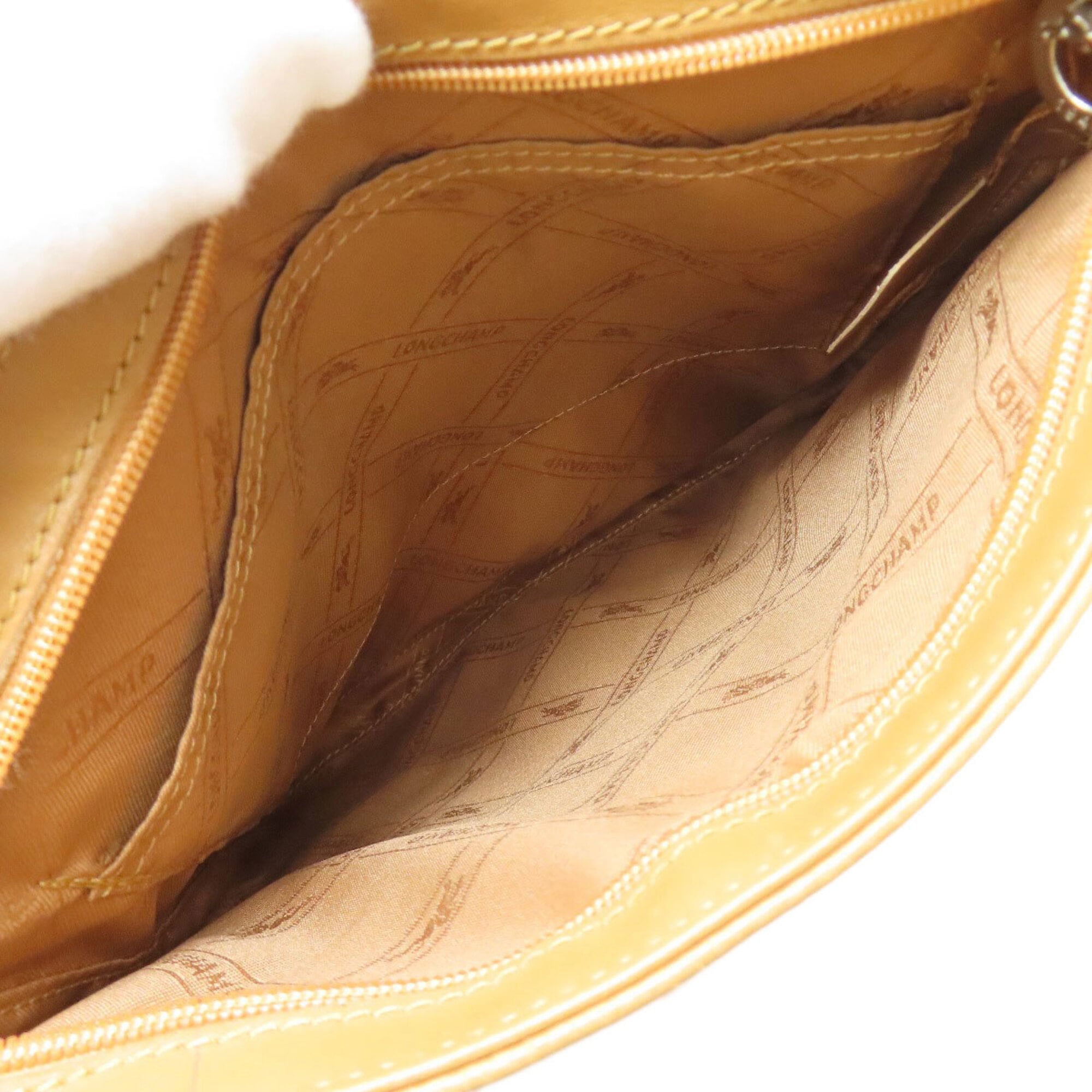 Longchamp Beige Leather Shoulder Bag (Pre-Owned)