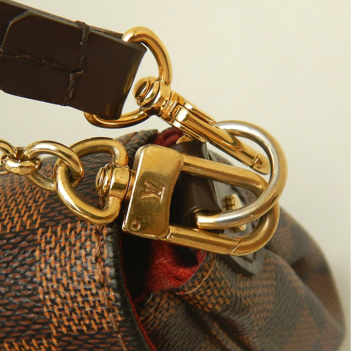 Louis Vuitton Ebene Damier Canvas Shoulder Bag (Pre-Owned)