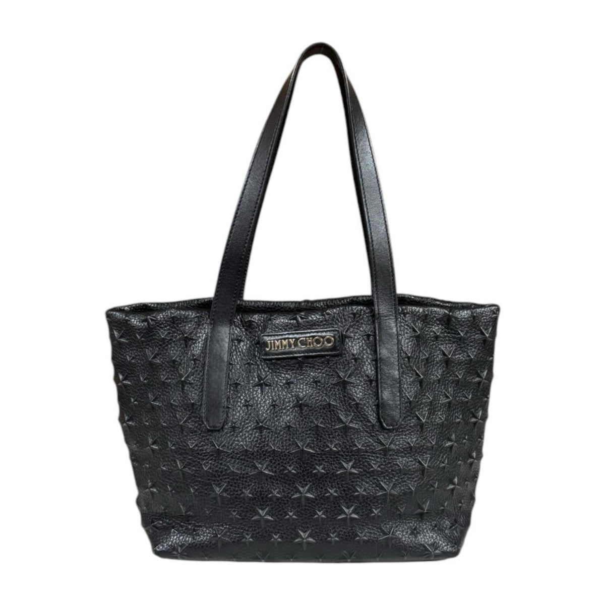 Jimmy Choo Black Leather Tote Bag (Pre-Owned)