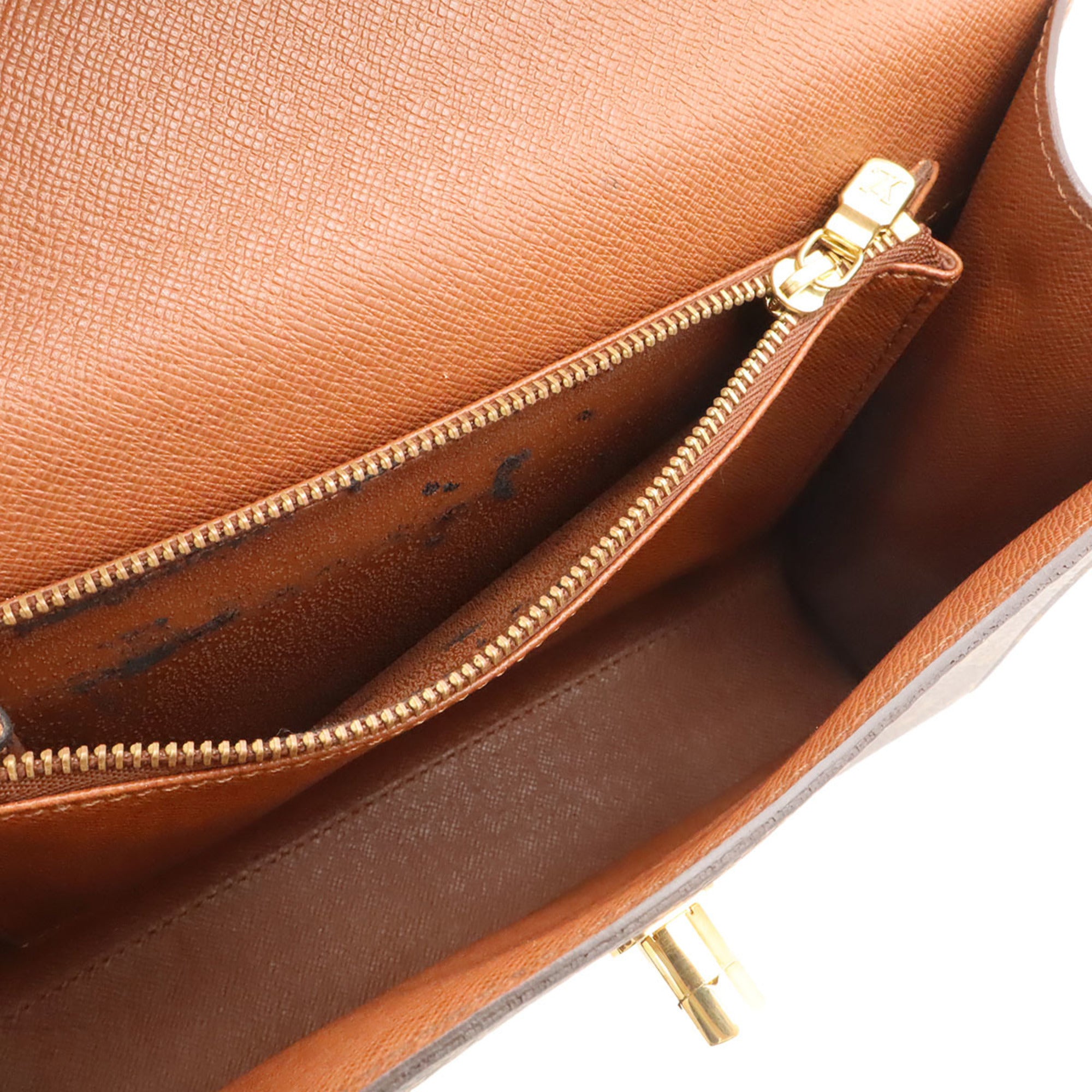 Louis Vuitton Brown Monogram Canvas Handbag (Pre-Owned)