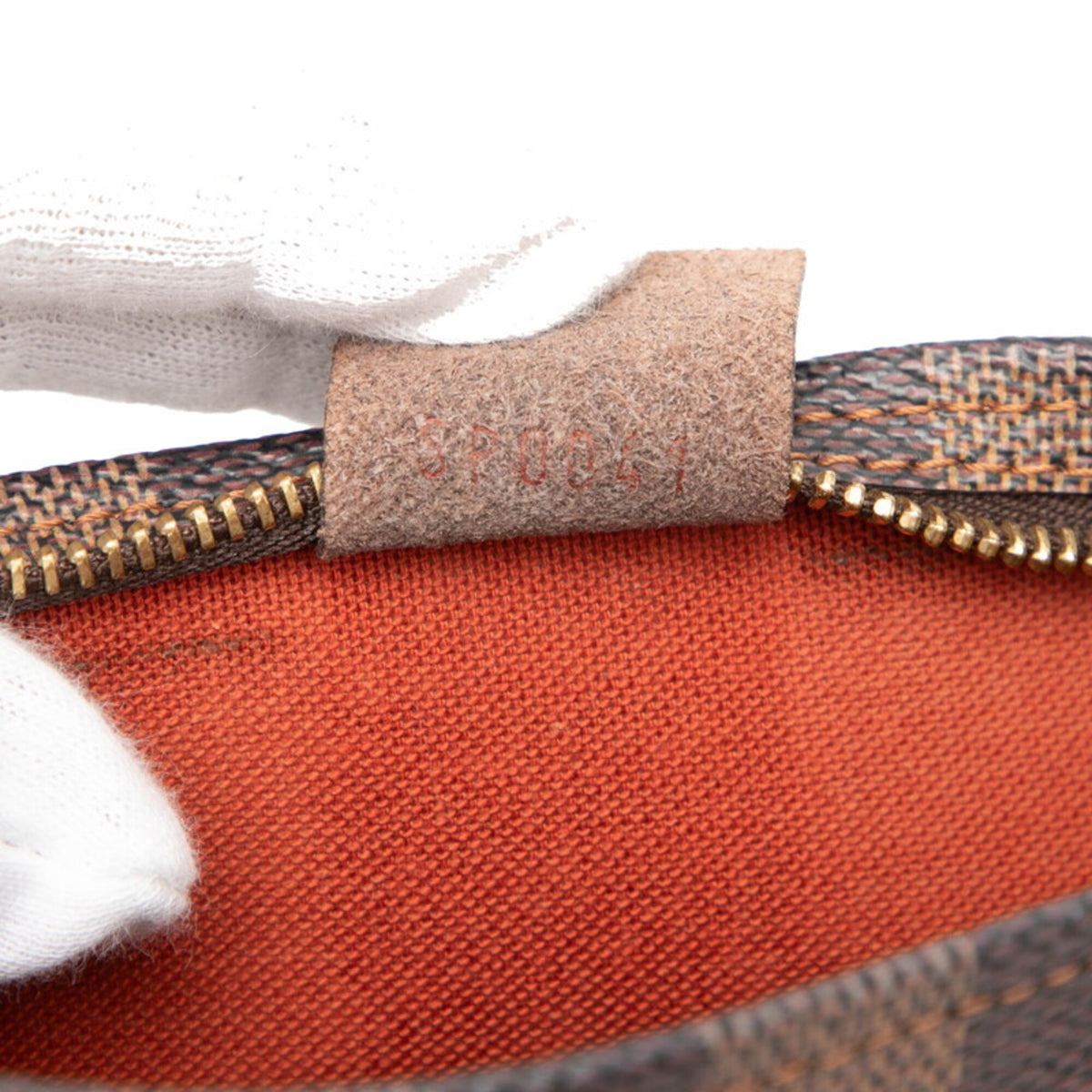 Louis Vuitton Brown Pvc Leather Handbag Pouch (Pre-Owned)