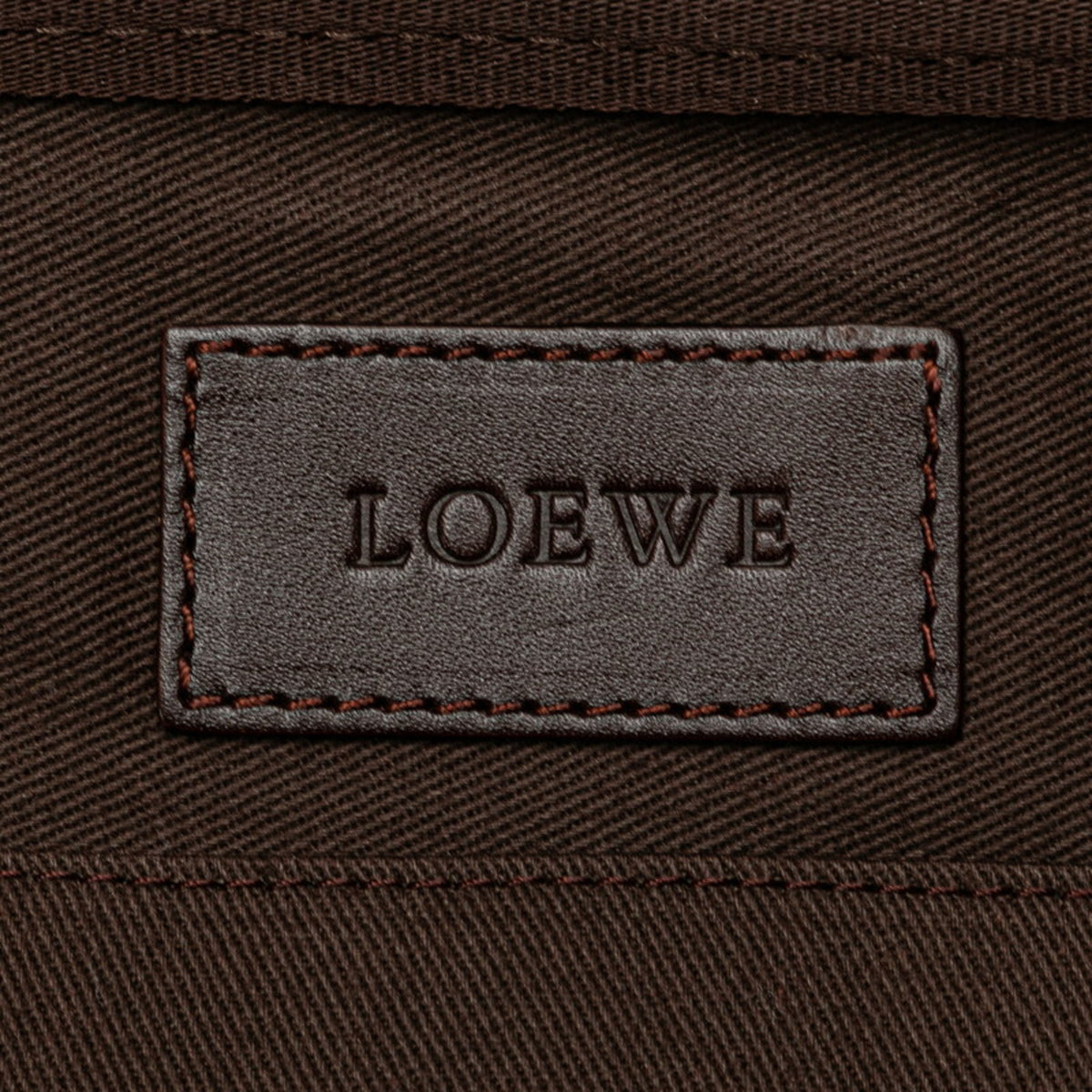 Loewe Black Brown Pvc Leather Clutch Bag (Pre-Owned)