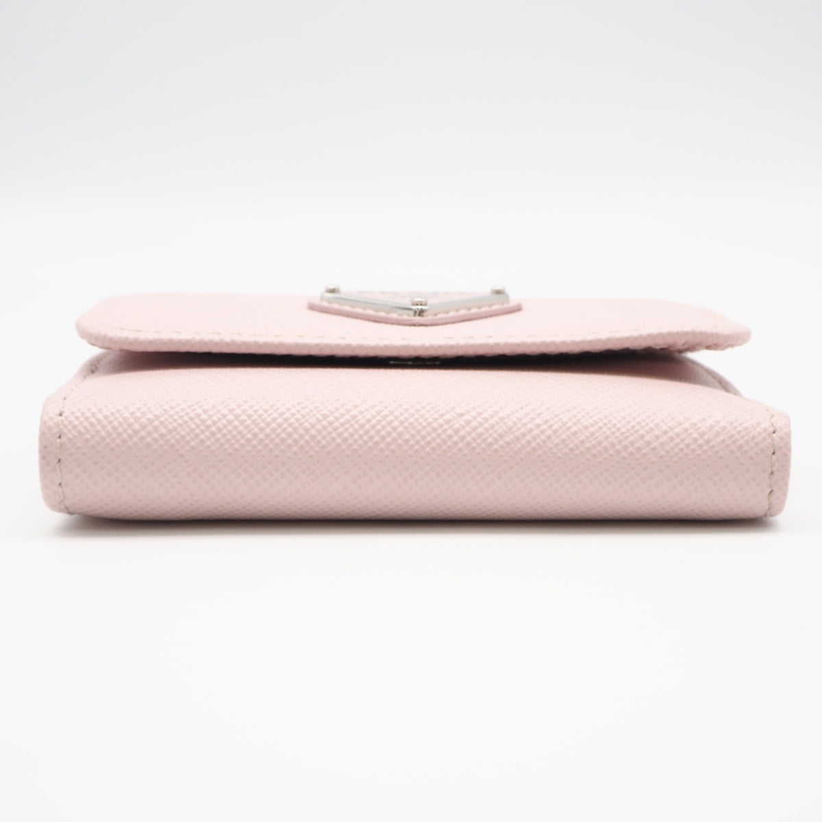 Prada Pink Saffiano Triangle Wallet (Tri-Fold) (Pre-Owned)