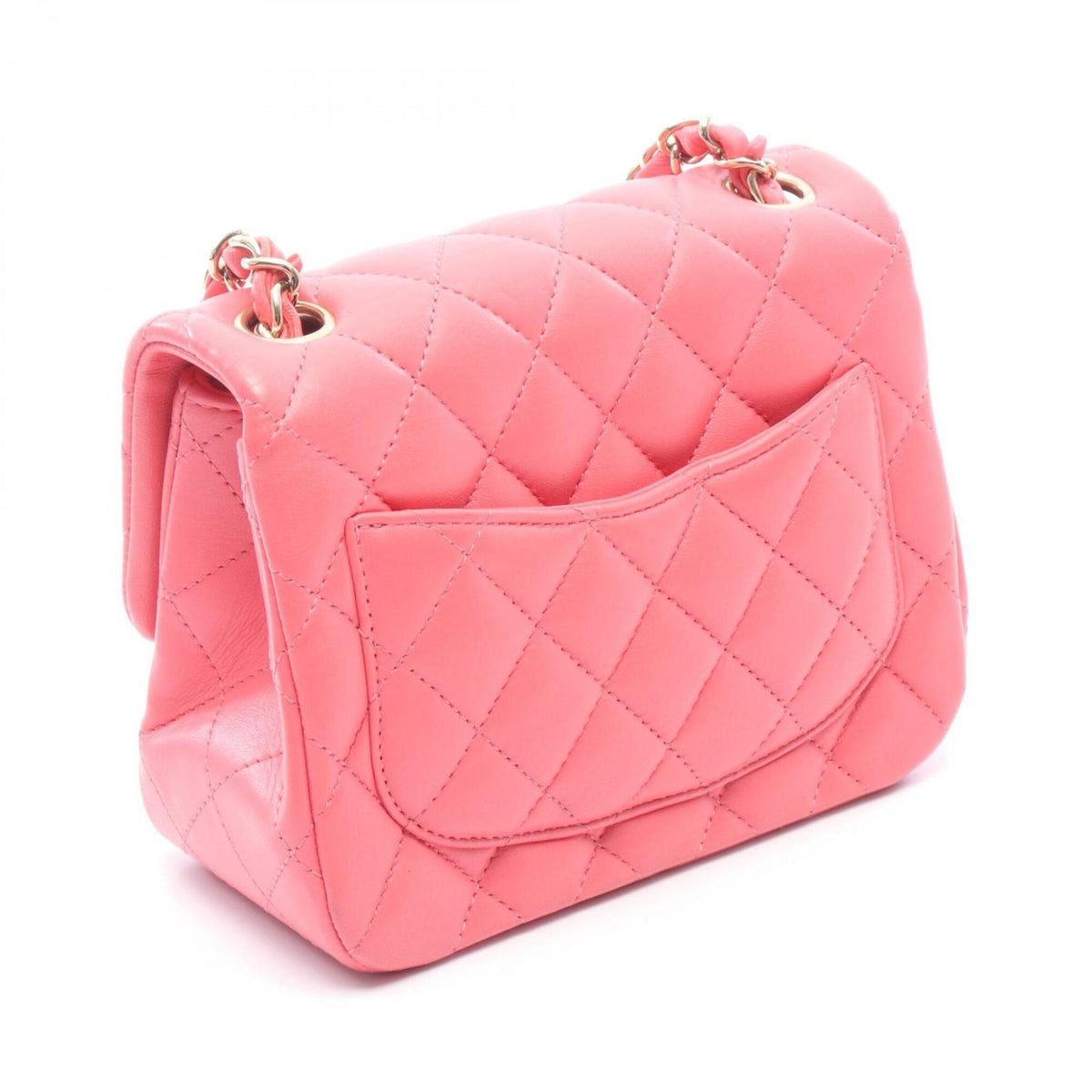 Chanel Pink Leather Handbag Shoulder Bag (Pre-Owned)