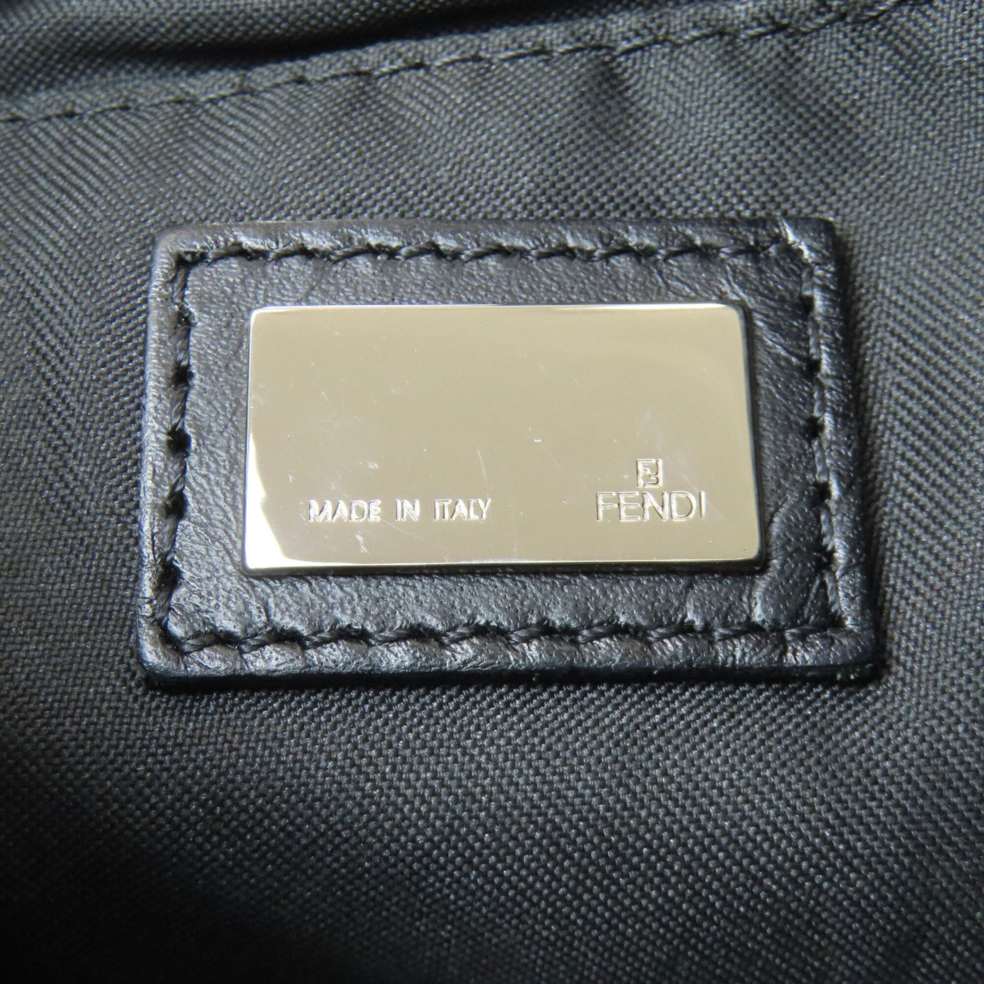 Fendi Zucchino Black Canvas Tote Bag (Pre-Owned)
