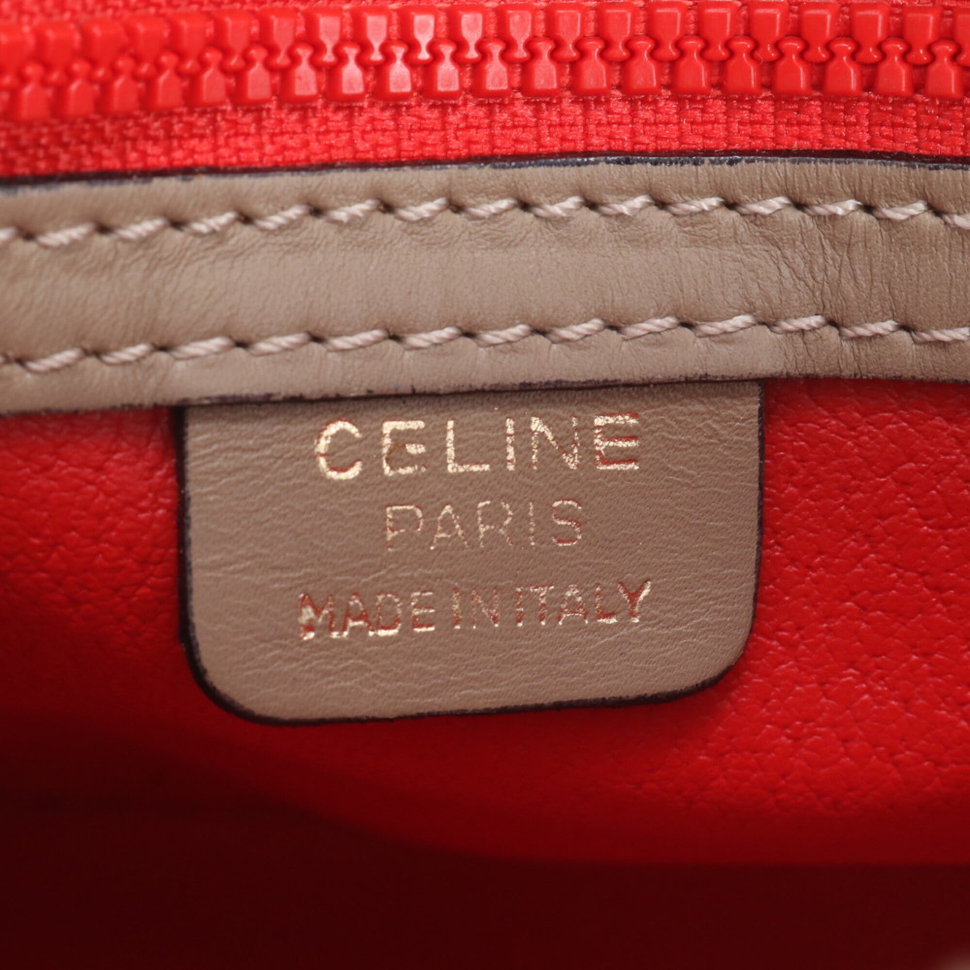 Celine Beige Leather Shoulder Bag (Pre-Owned)