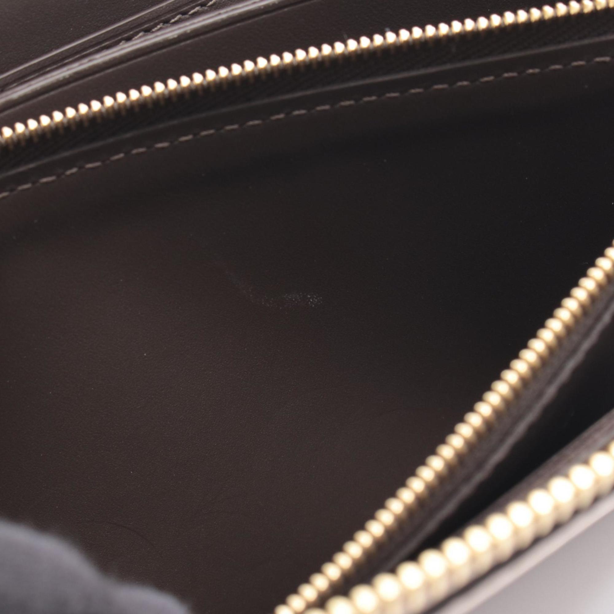 Louis Vuitton Beige Leather Long Wallet (Bi-Fold) (Pre-Owned)