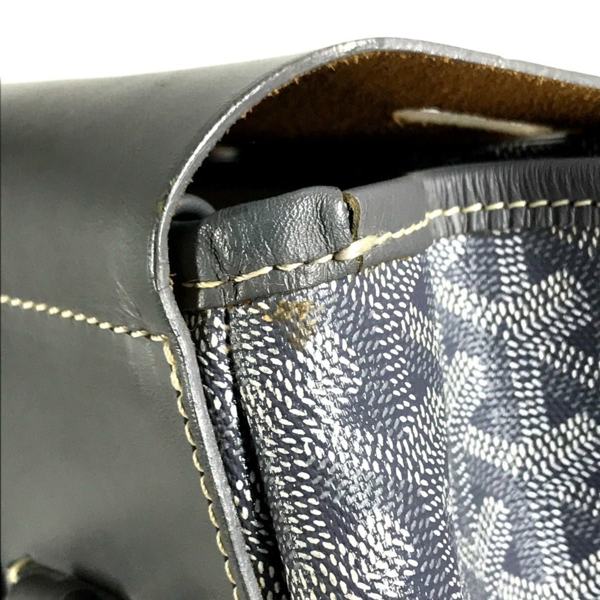 Goyard Gray Pvc Leather Boston Bag Handbag Tote Bag (Pre-Owned)