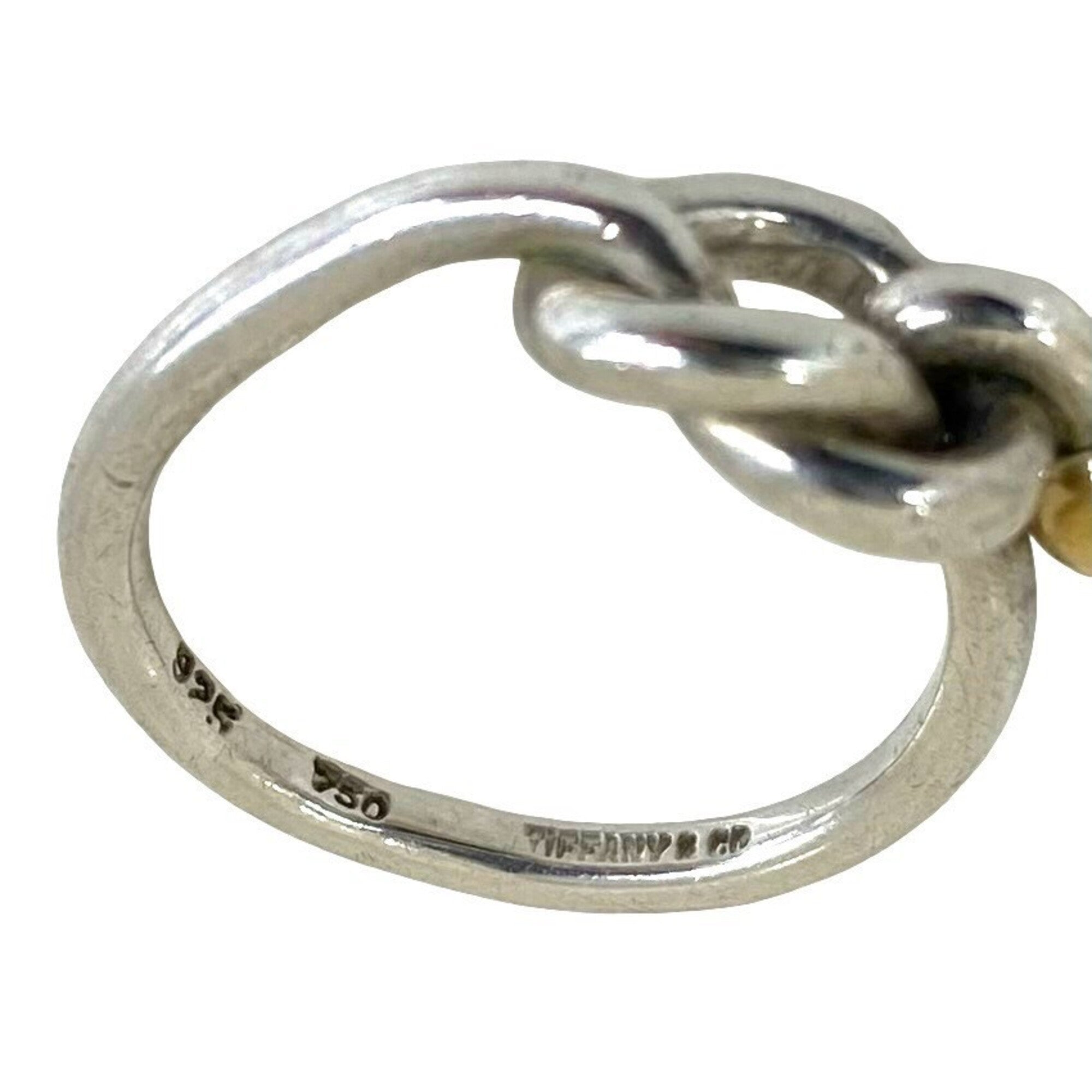 Tiffany Gold Silver Yellow Gold (18K) Silver 925 Band Ring (Pre-Owned)