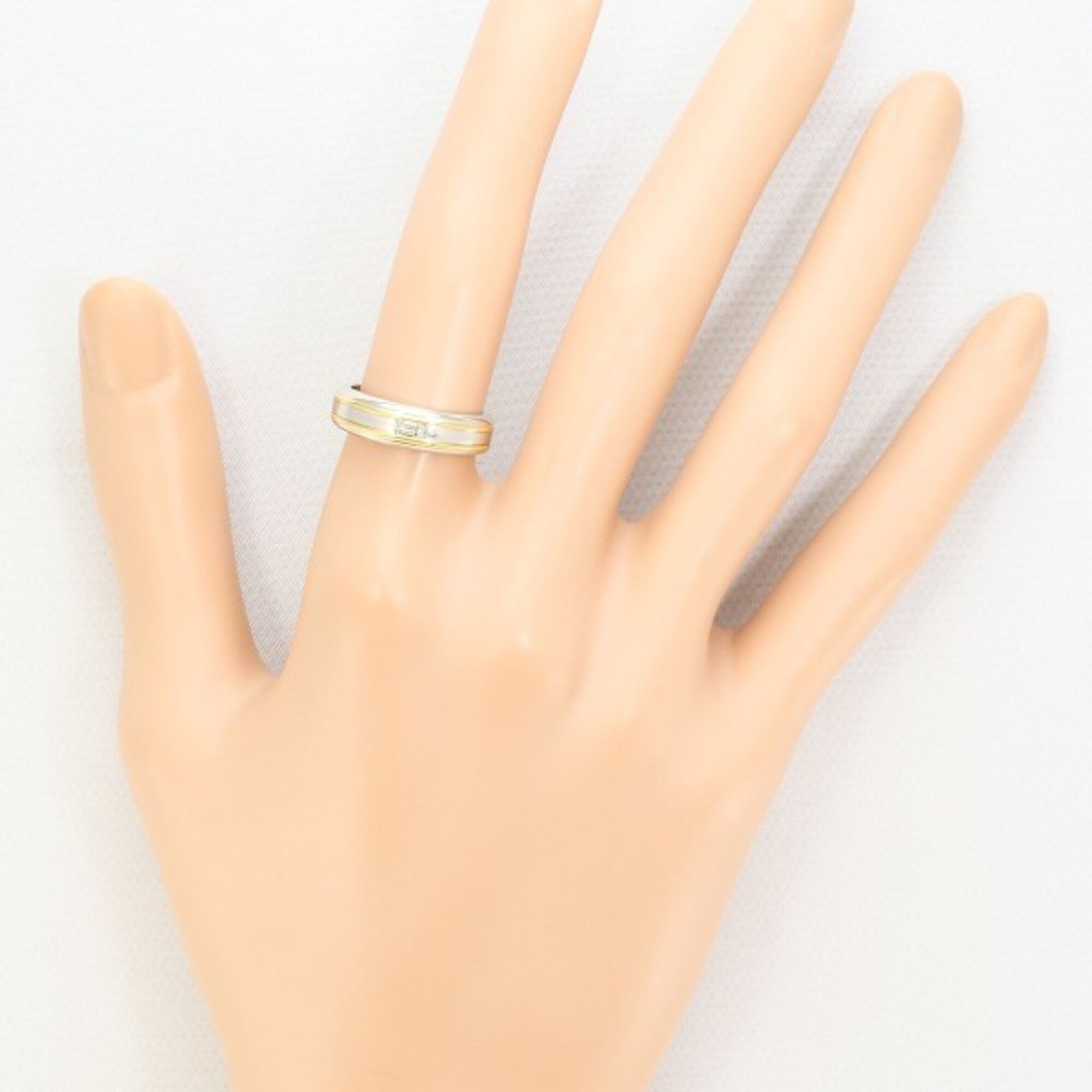 Unbranded Platinum Yellow Gold Yellow Gold (18K) Platinum 900 Band Ring (Pre-Owned)