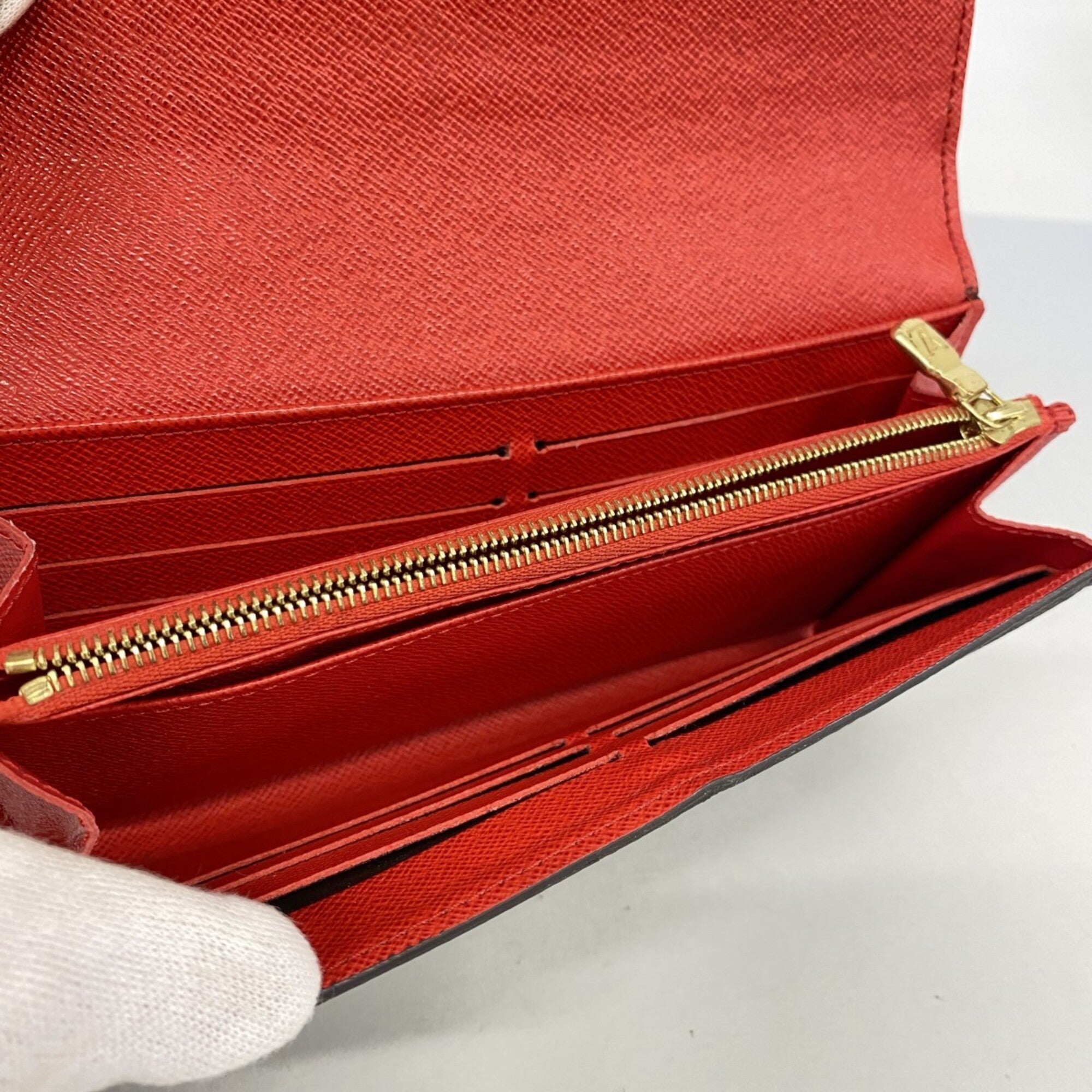 Louis Vuitton Brown Coquelicots Long Wallet (Bi-Fold) (Pre-Owned)