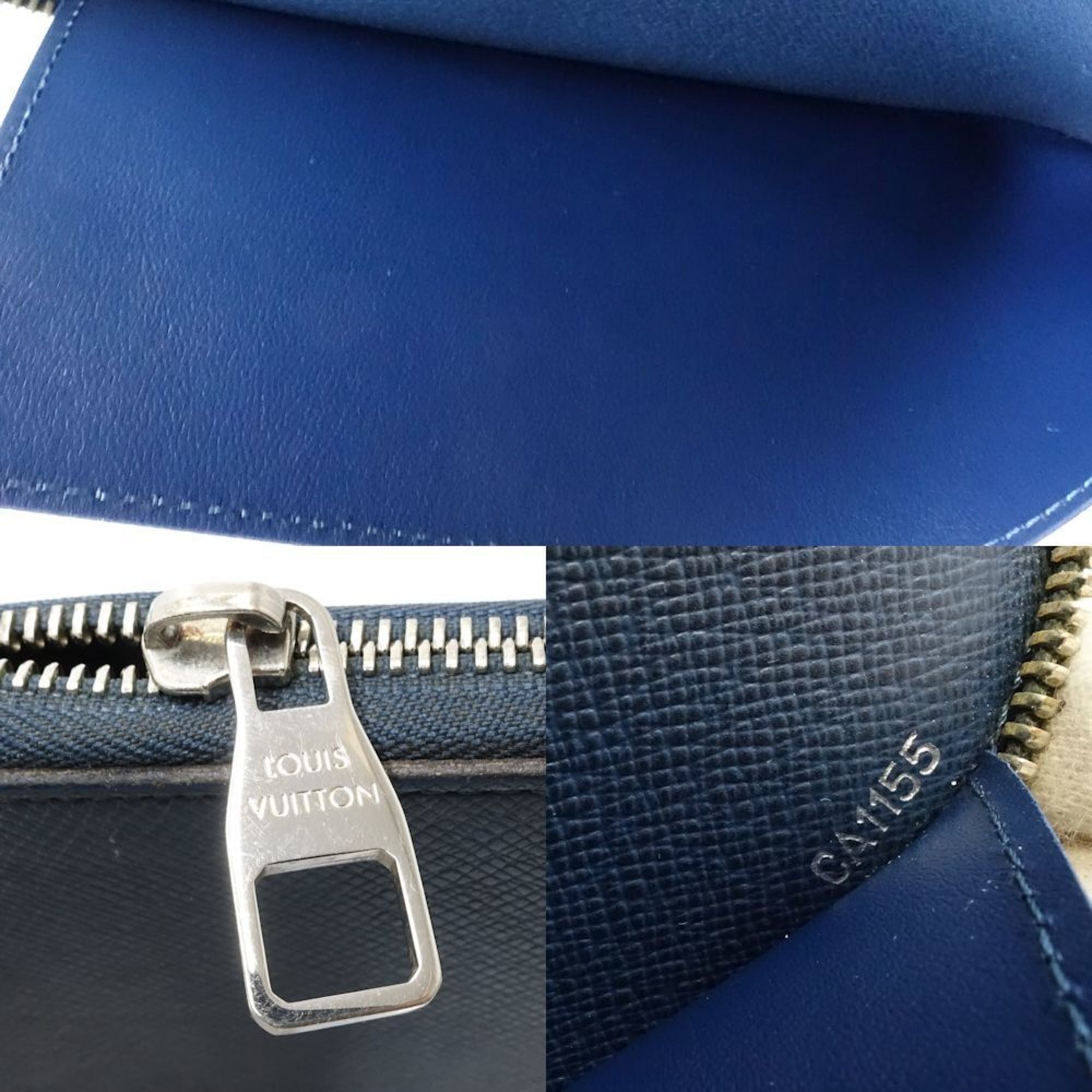 Louis Vuitton Ocean Leather Long Wallet (Bi-Fold) (Pre-Owned)