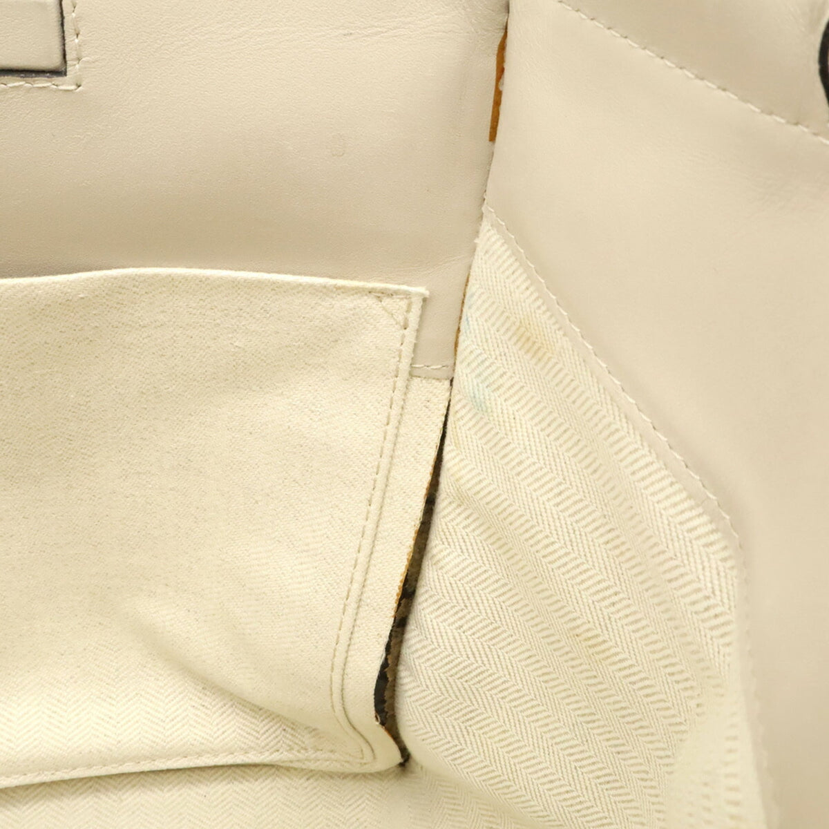 Loewe Beige Leather Shoulder Bag Tote Bag (Pre-Owned)