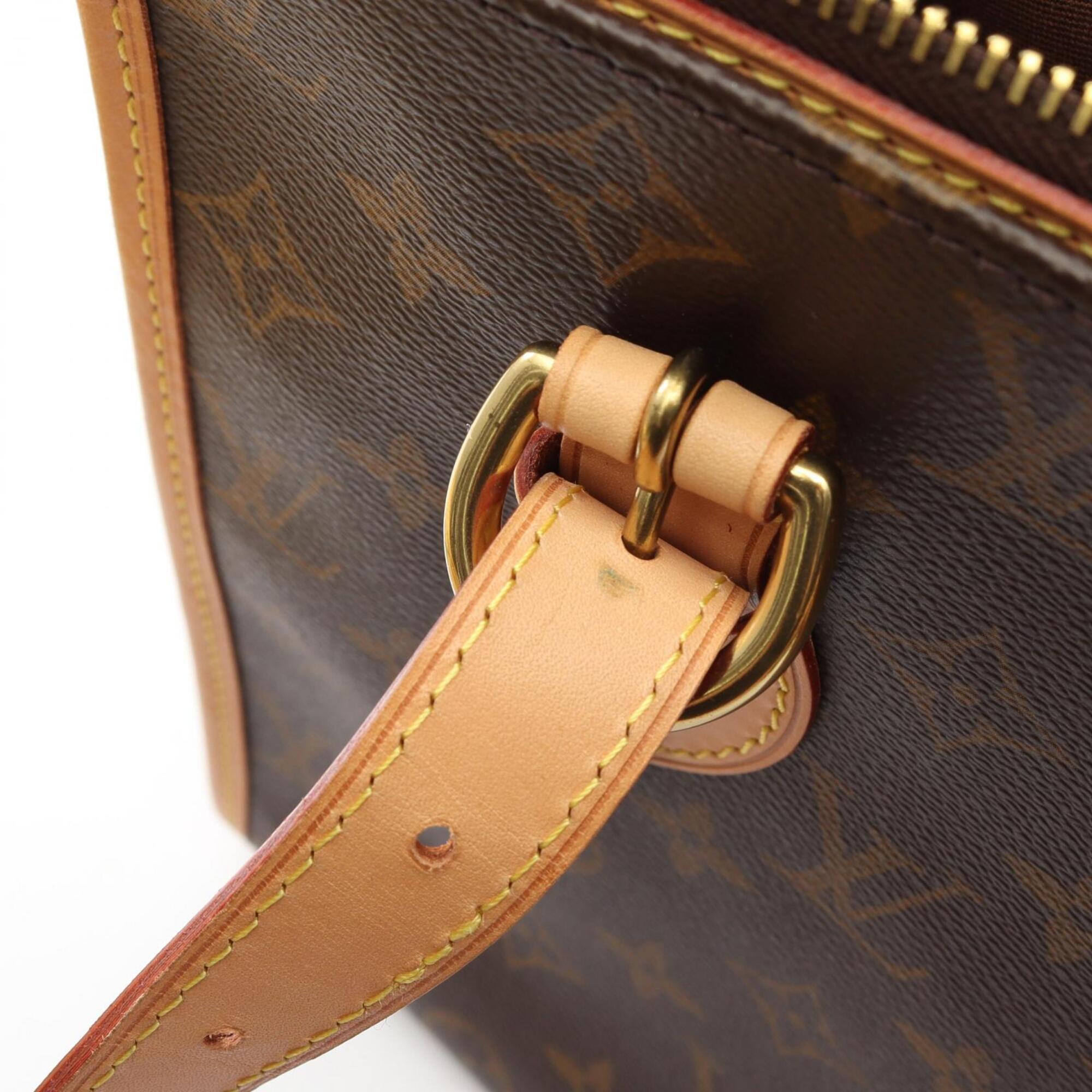 Louis Vuitton Brown Coated Canvas Pvc Monogram Leather Handbag Tote Bag (Pre-Owned)