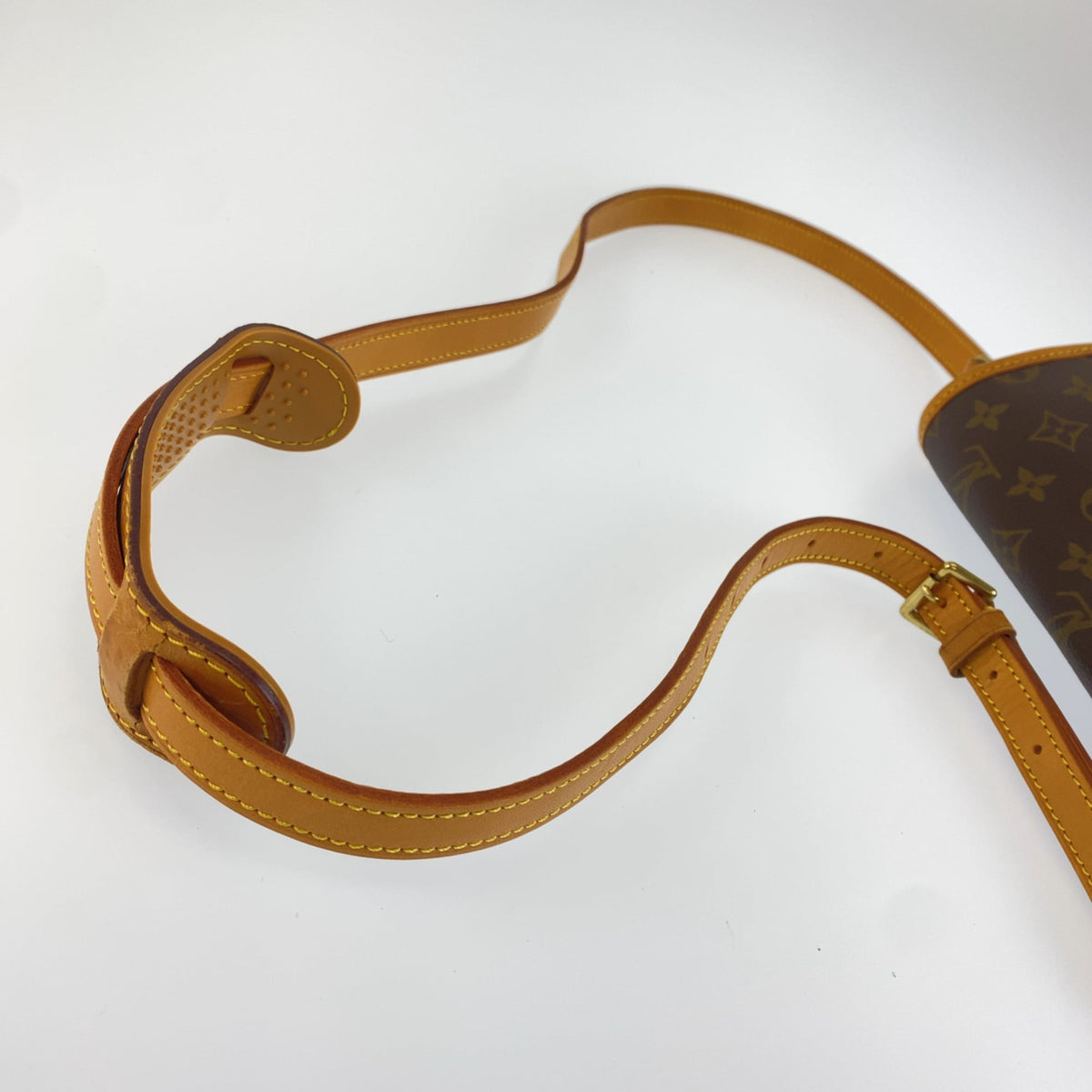 Louis Vuitton Monogram Brown Pvc Leather Pochette Shoulder Bag (Pre-Owned)
