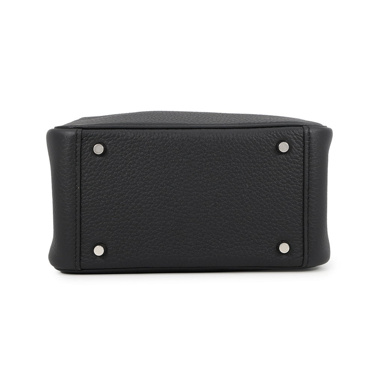Hermes Black Taurillon Clemence Leather Handbag Shoulder Bag