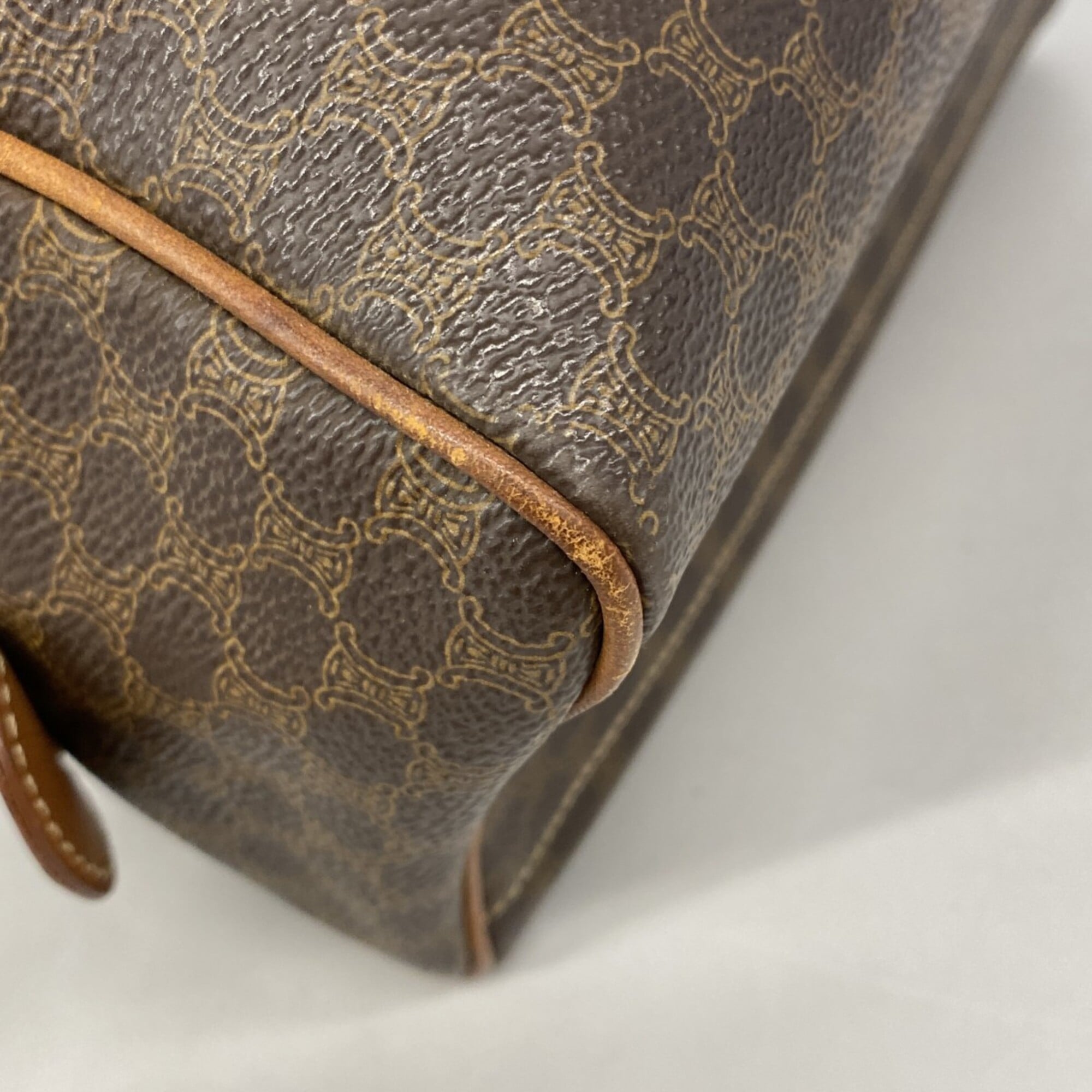 Celine Brown Pvc Handbag (Pre-Owned)